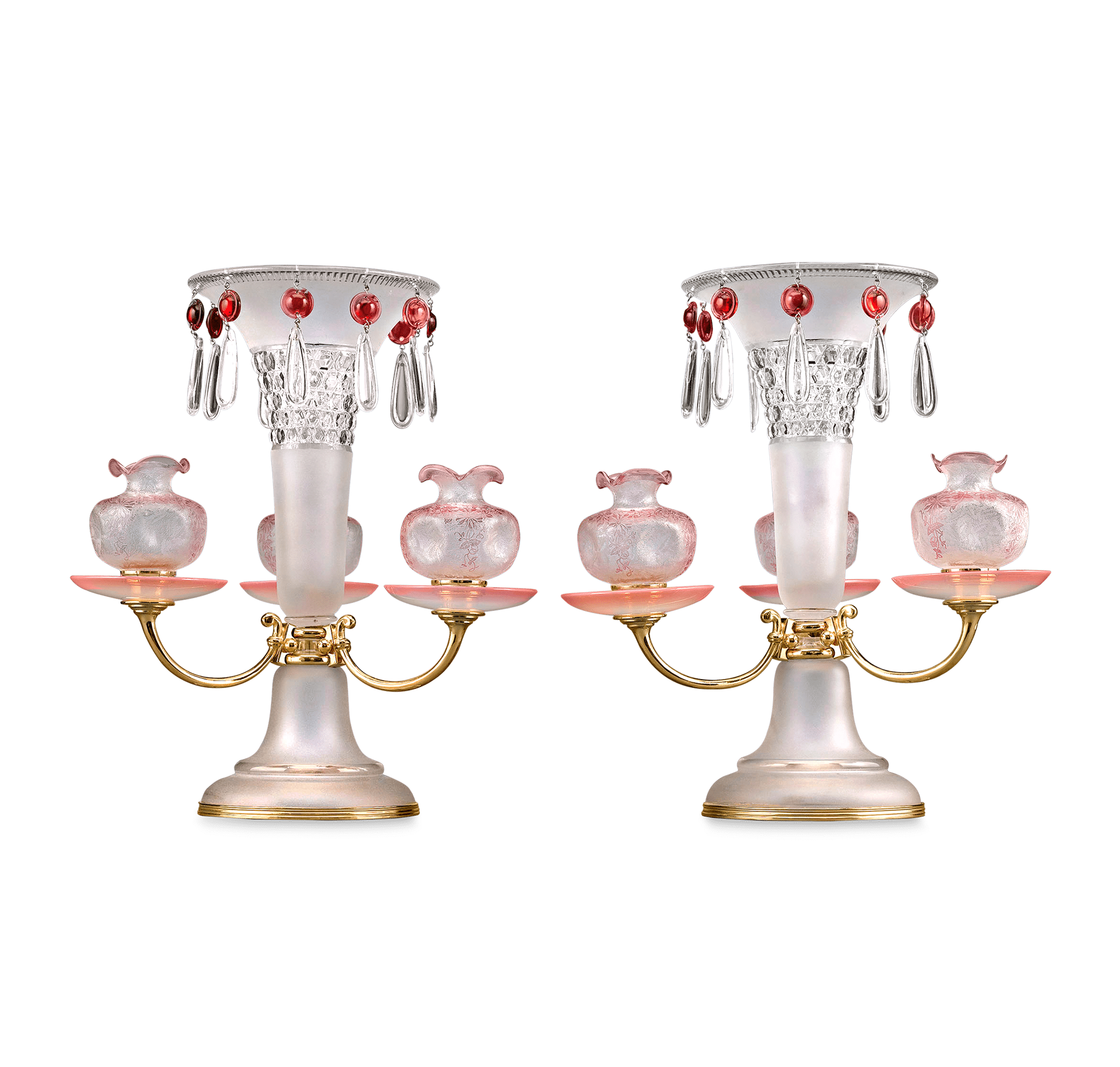 Baccarat Art Nouveau Centerpieces