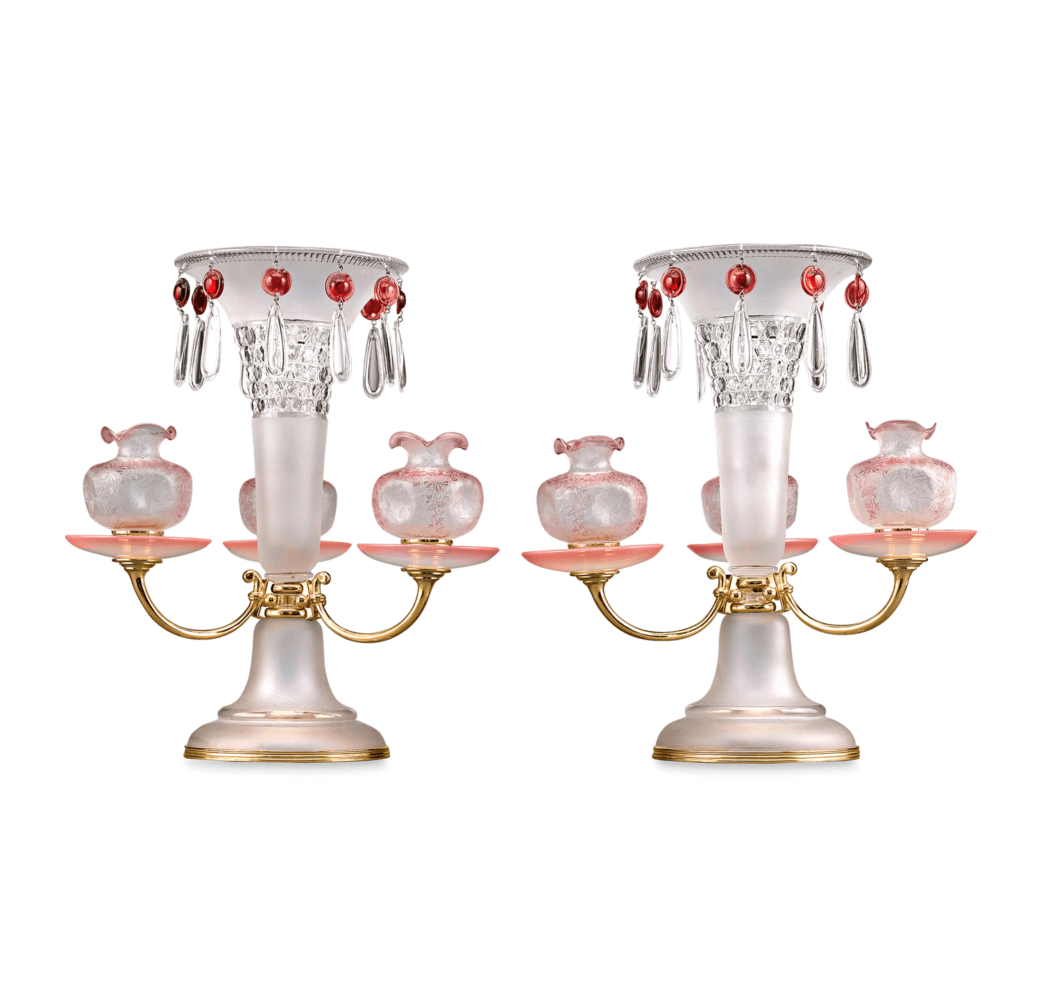 Baccarat Art Nouveau Centerpieces
