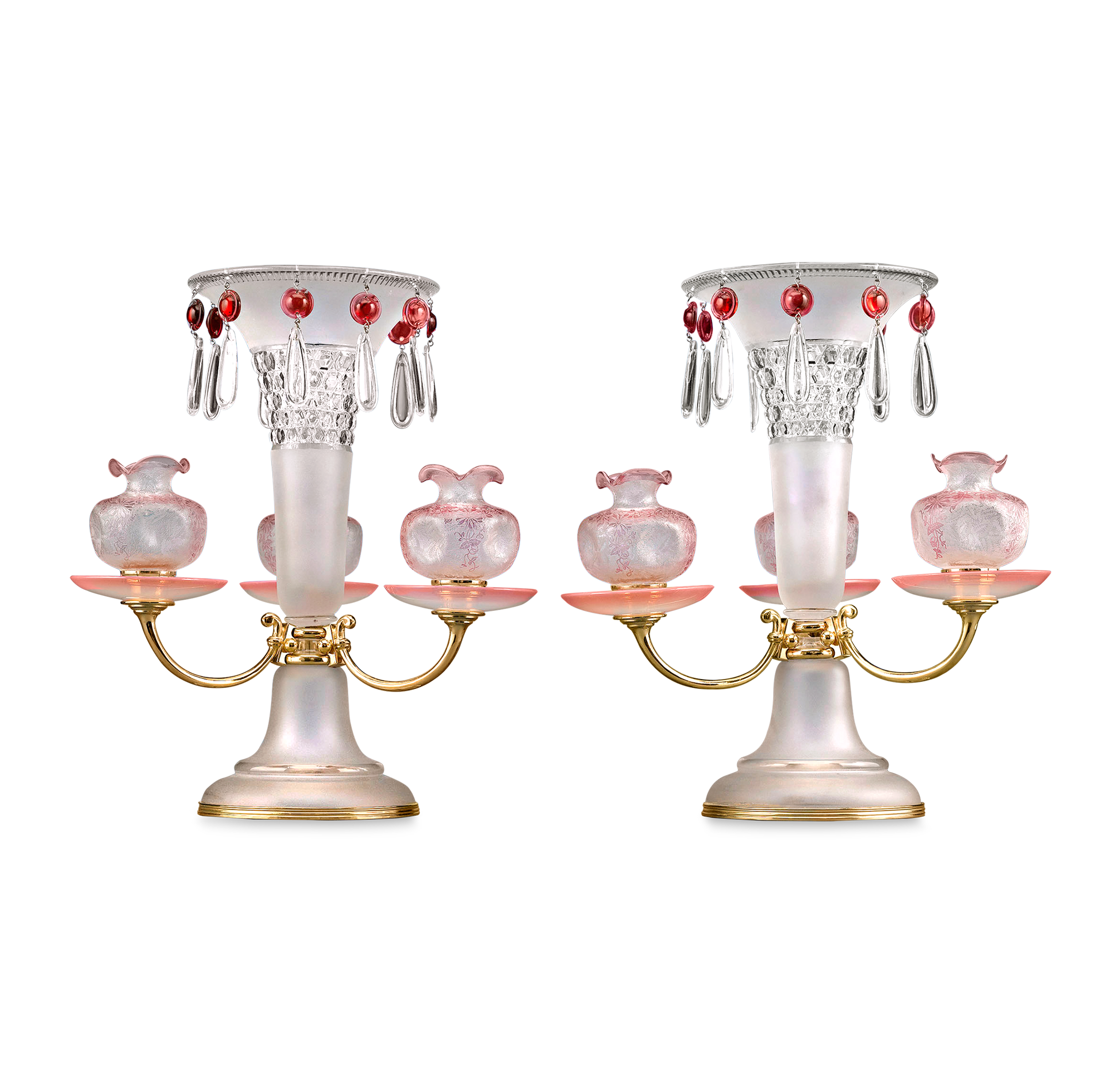 Baccarat Art Nouveau Centerpieces