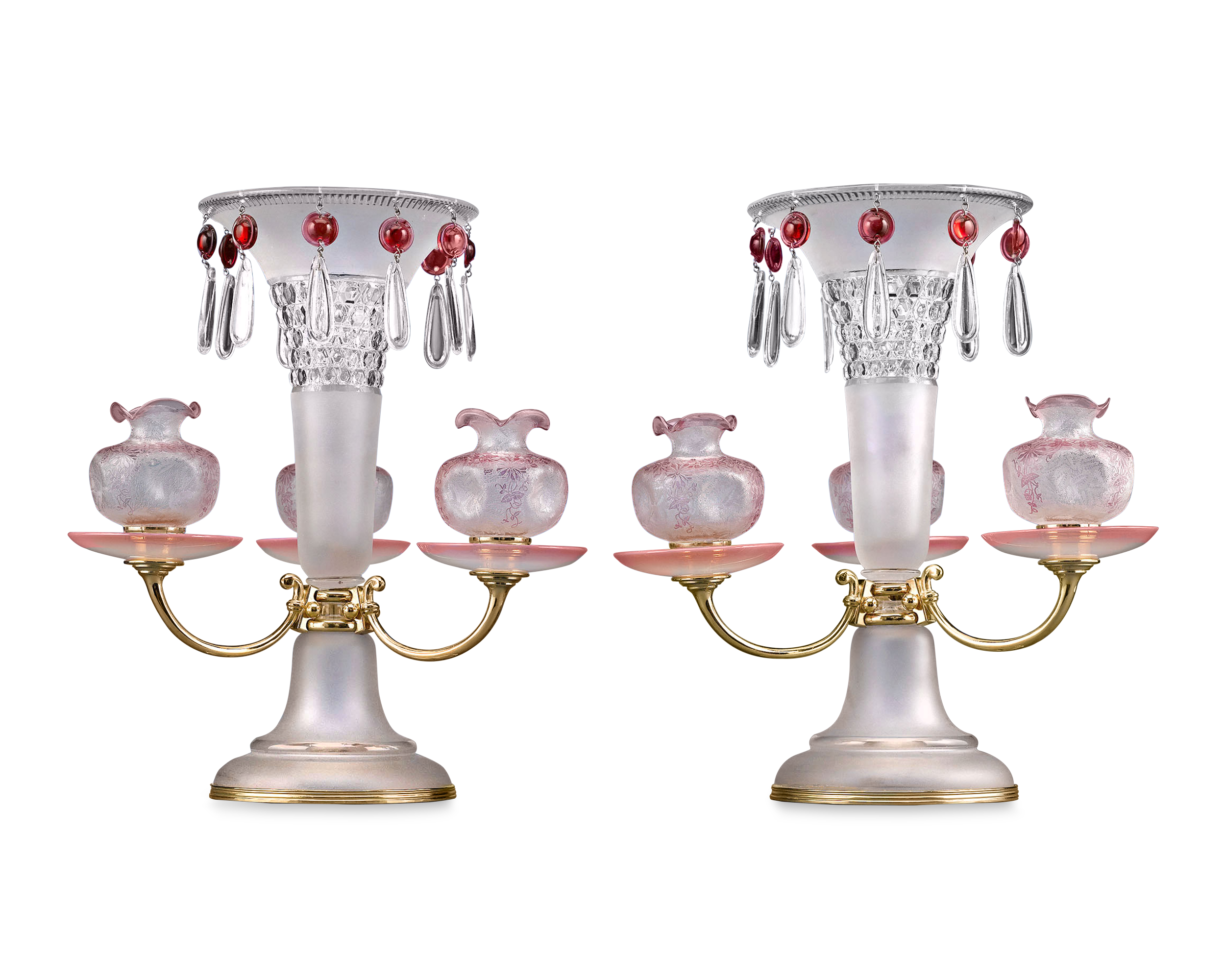 Baccarat Art Nouveau Centerpieces