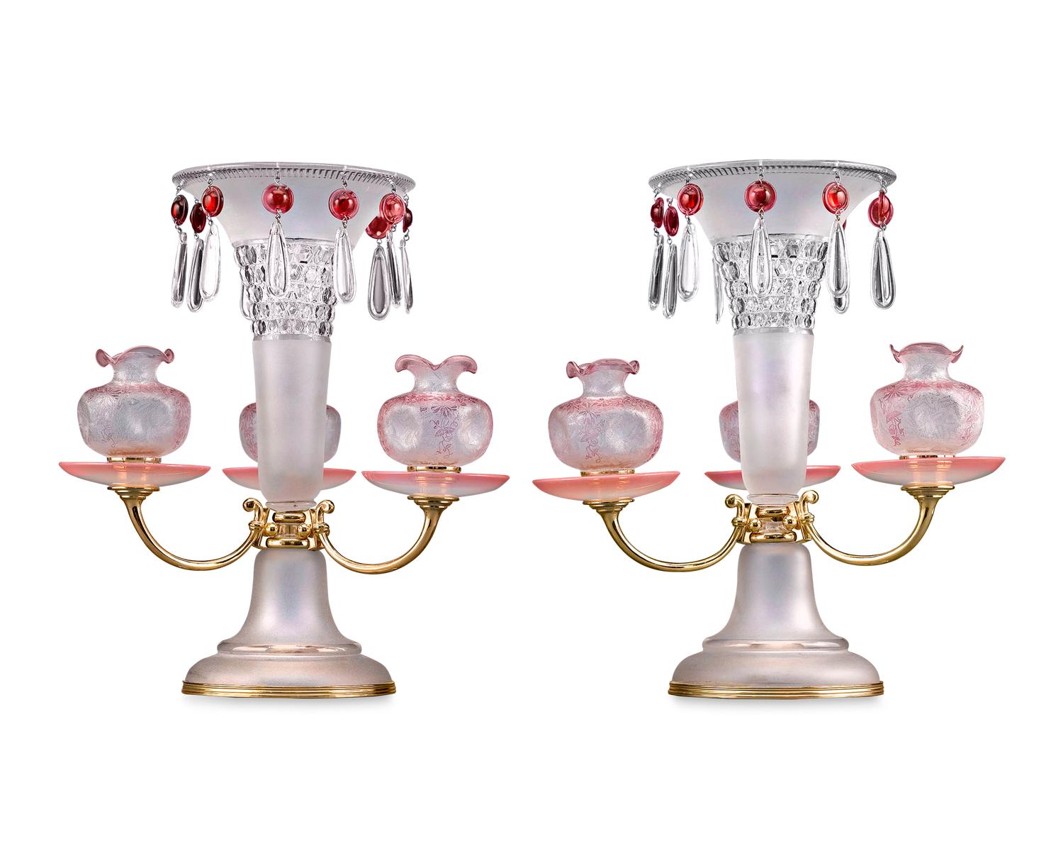 Baccarat Art Nouveau Centerpieces