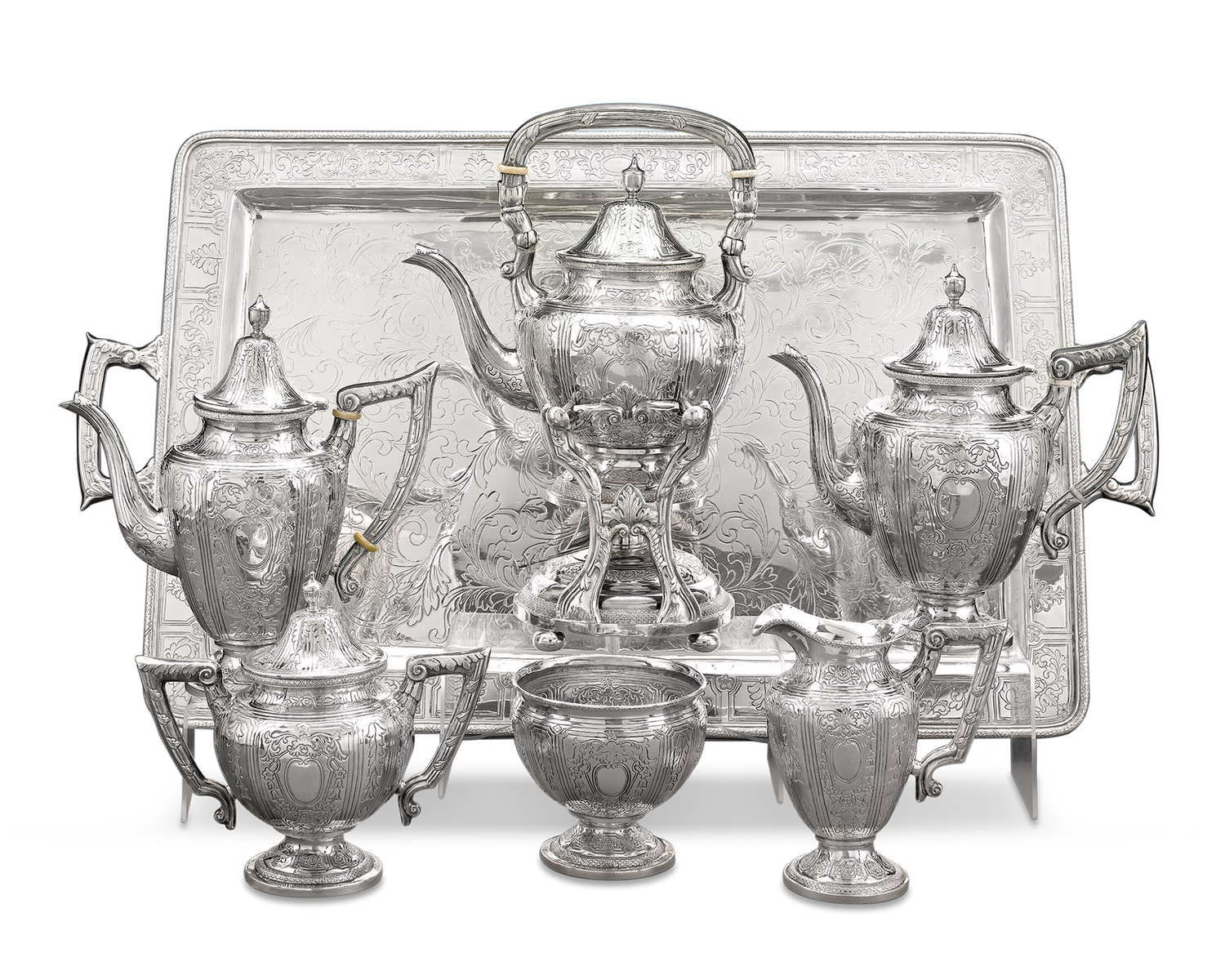 Chinese Export Silver Tea and Coffee Service
