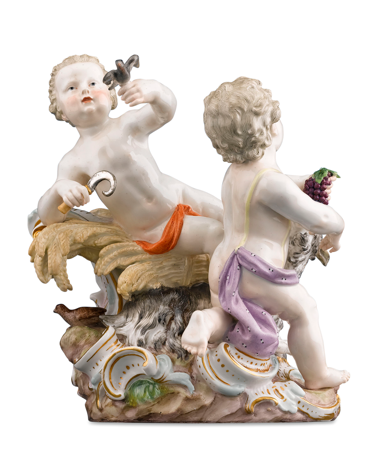 Meissen Porcelain Summer and Fall Figural Group
