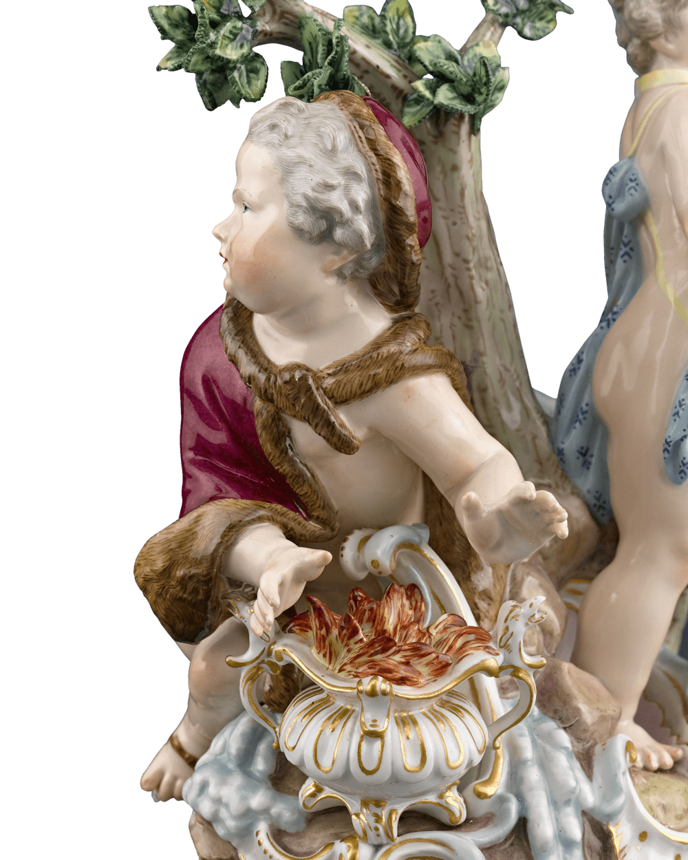 Meissen Porcelain Winter and Spring Figural Group