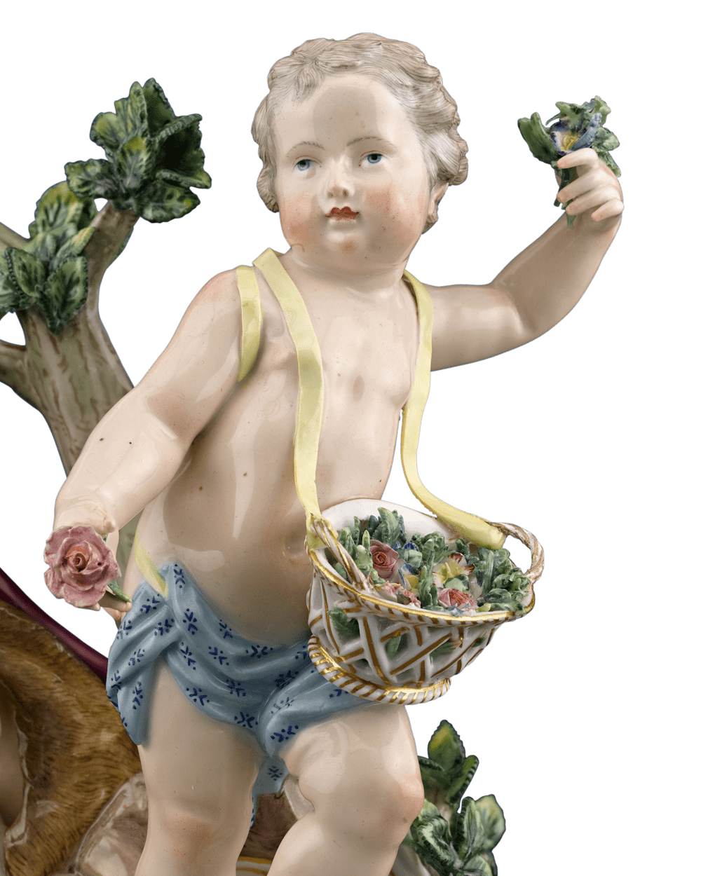 Meissen Porcelain Winter and Spring Figural Group