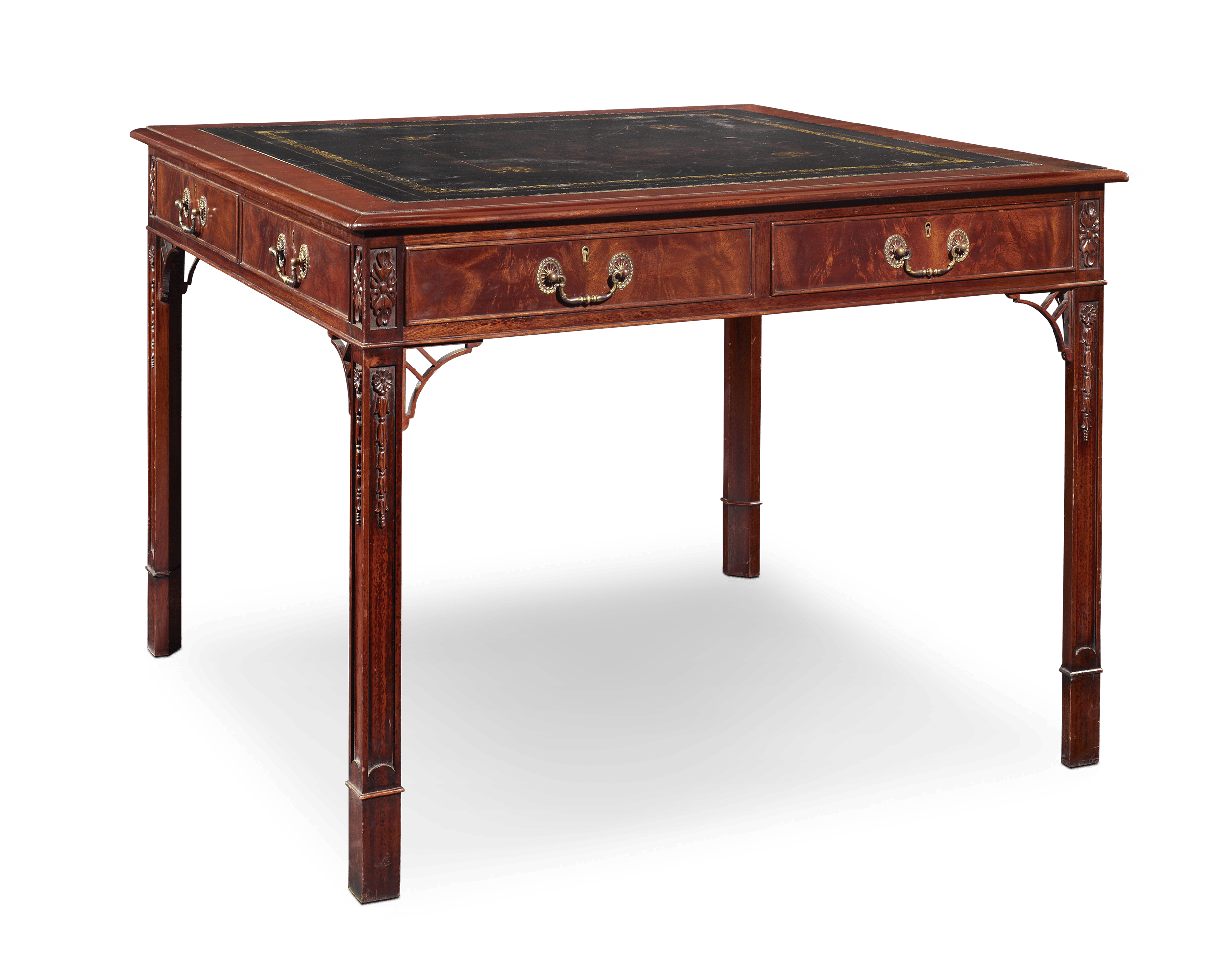 Regency-Style Mahogany Library Table