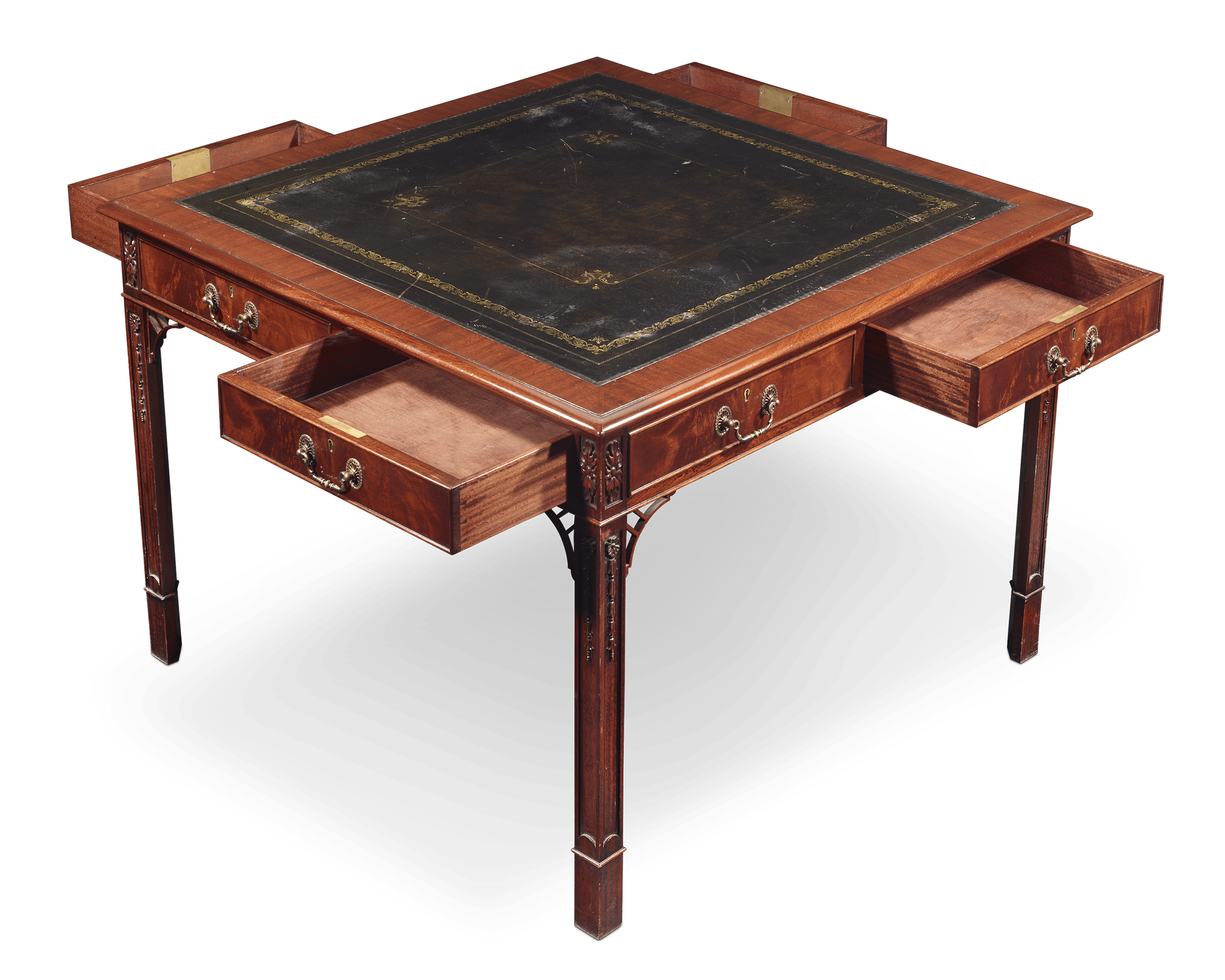 Regency-Style Mahogany Library Table