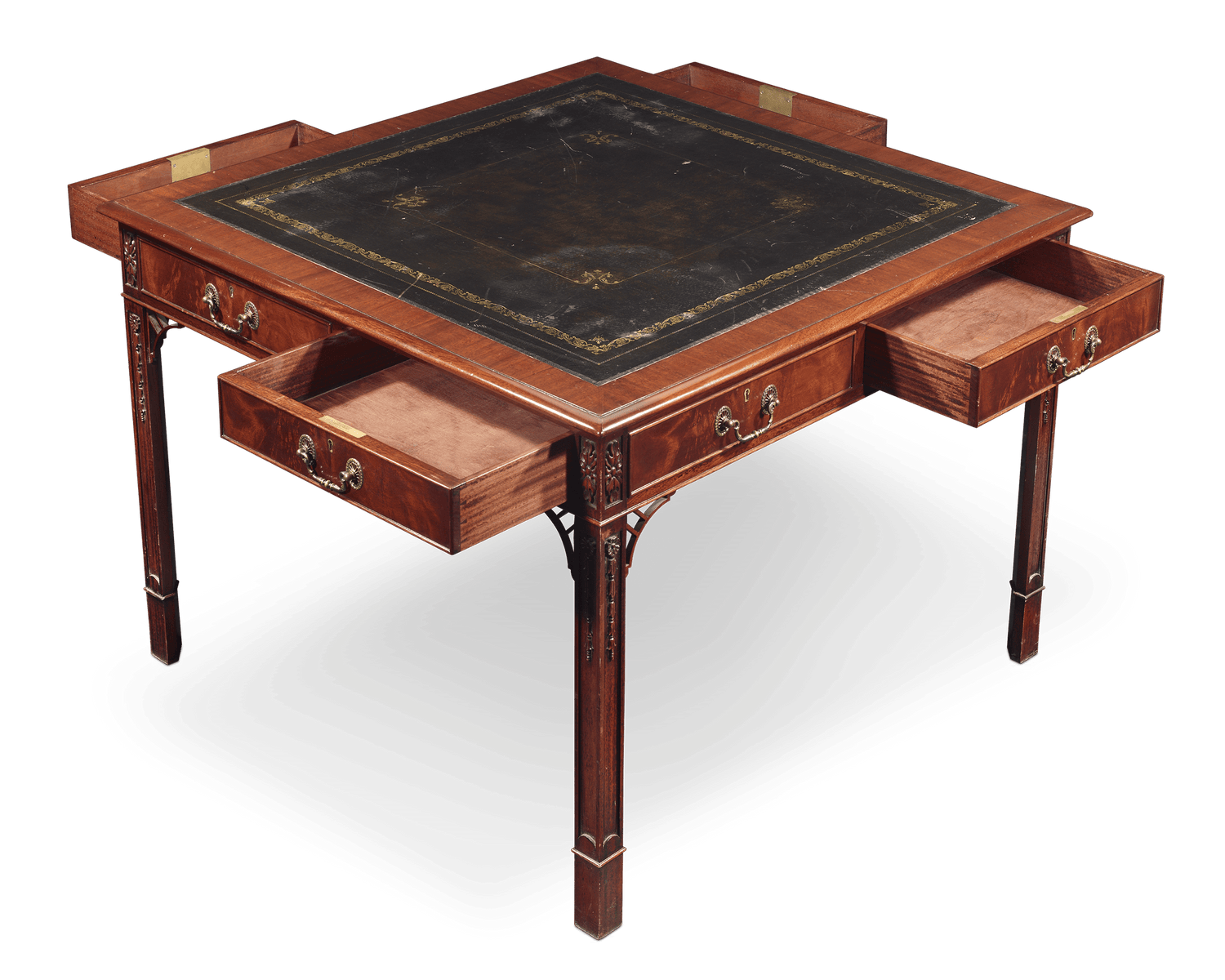 Regency-Style Mahogany Library Table