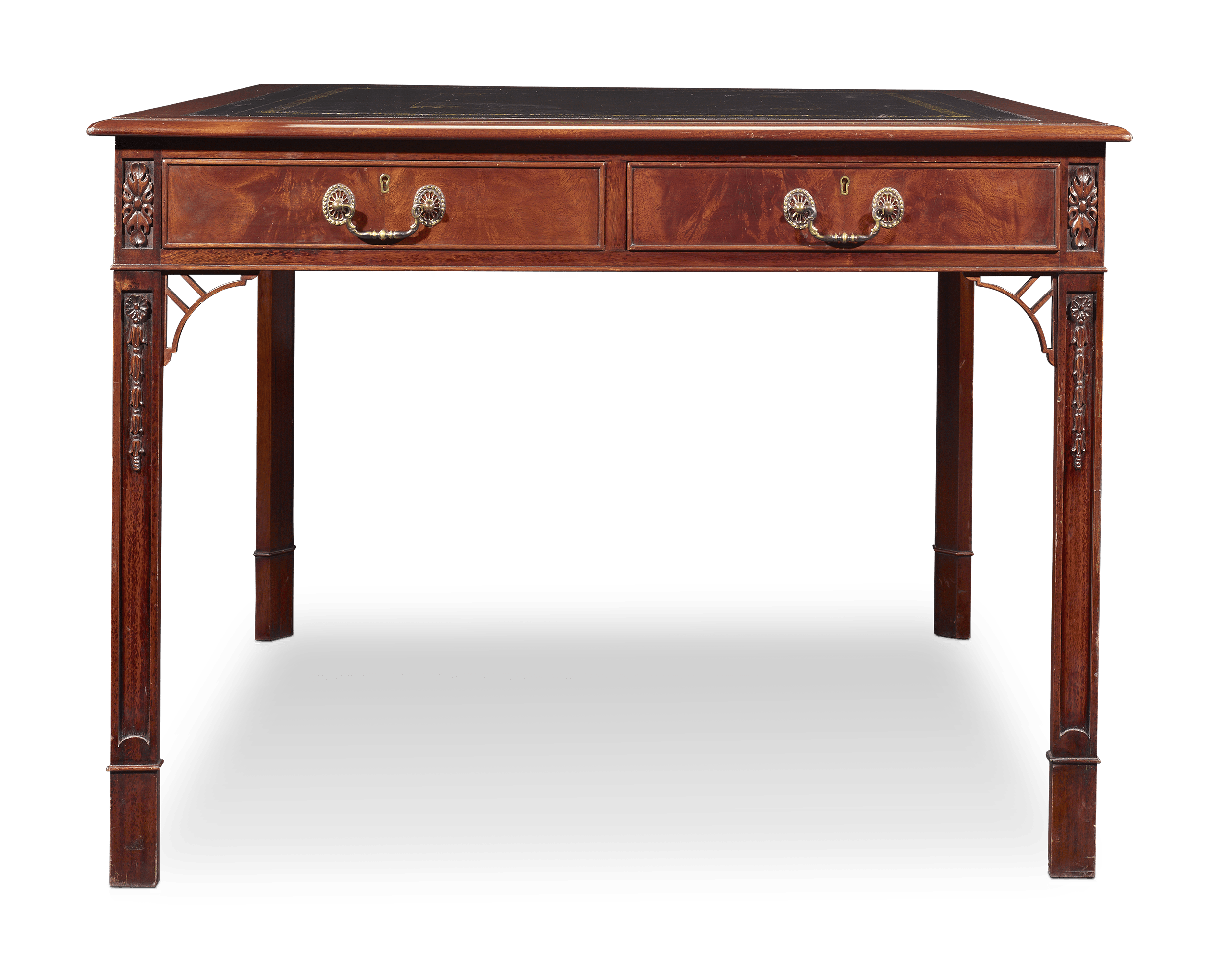 Regency-Style Mahogany Library Table