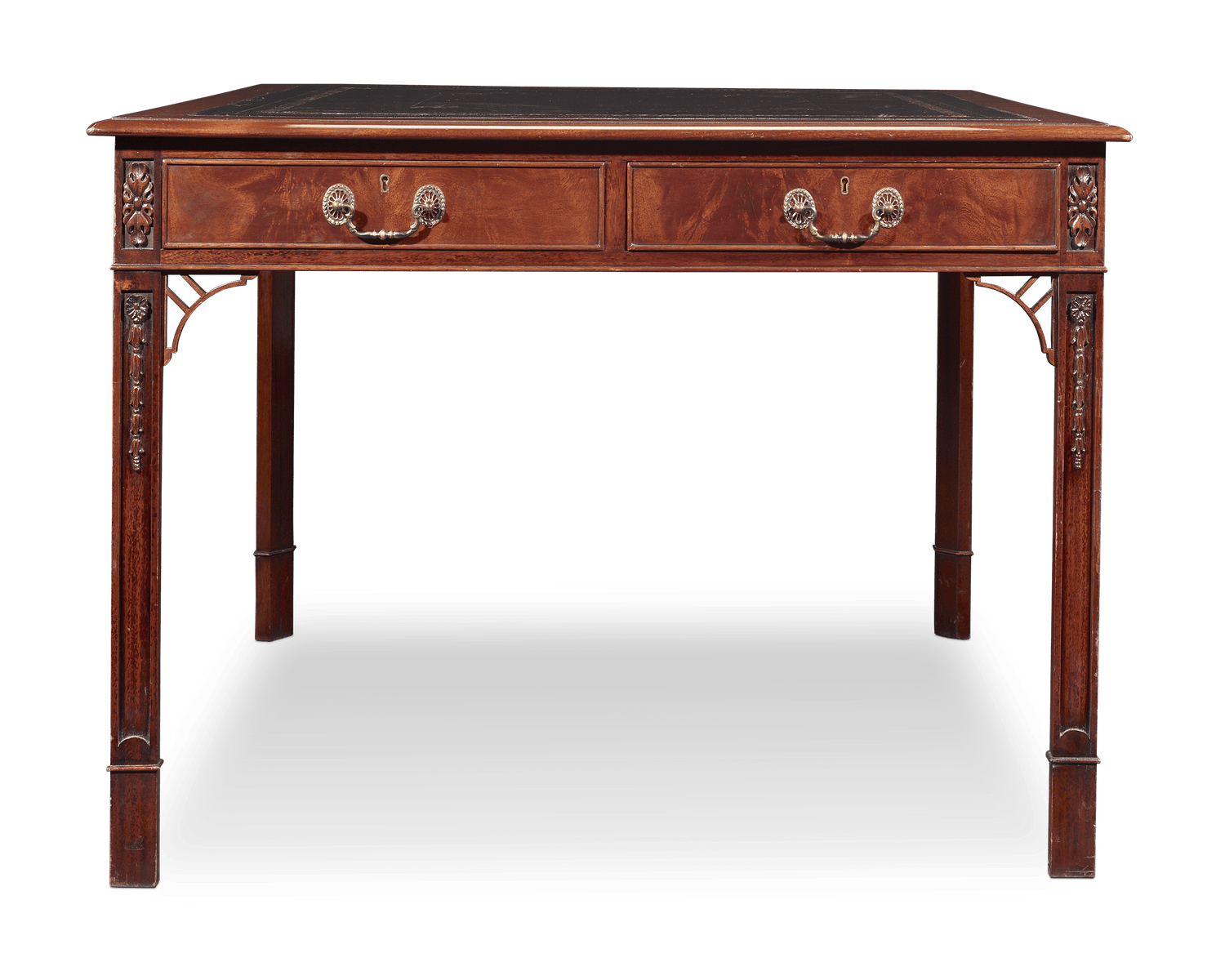 Regency-Style Mahogany Library Table