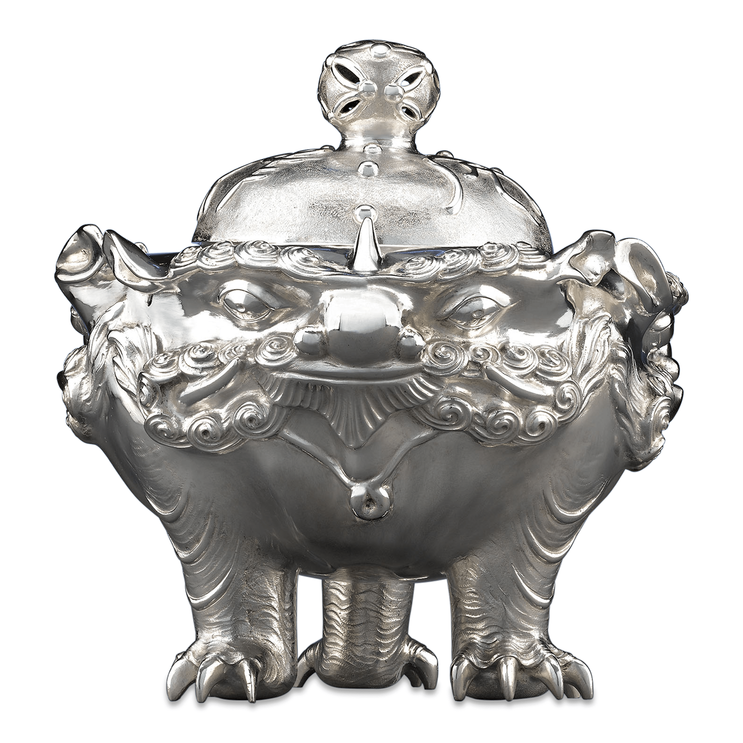 Meiji-Period Japanese Silver Censer