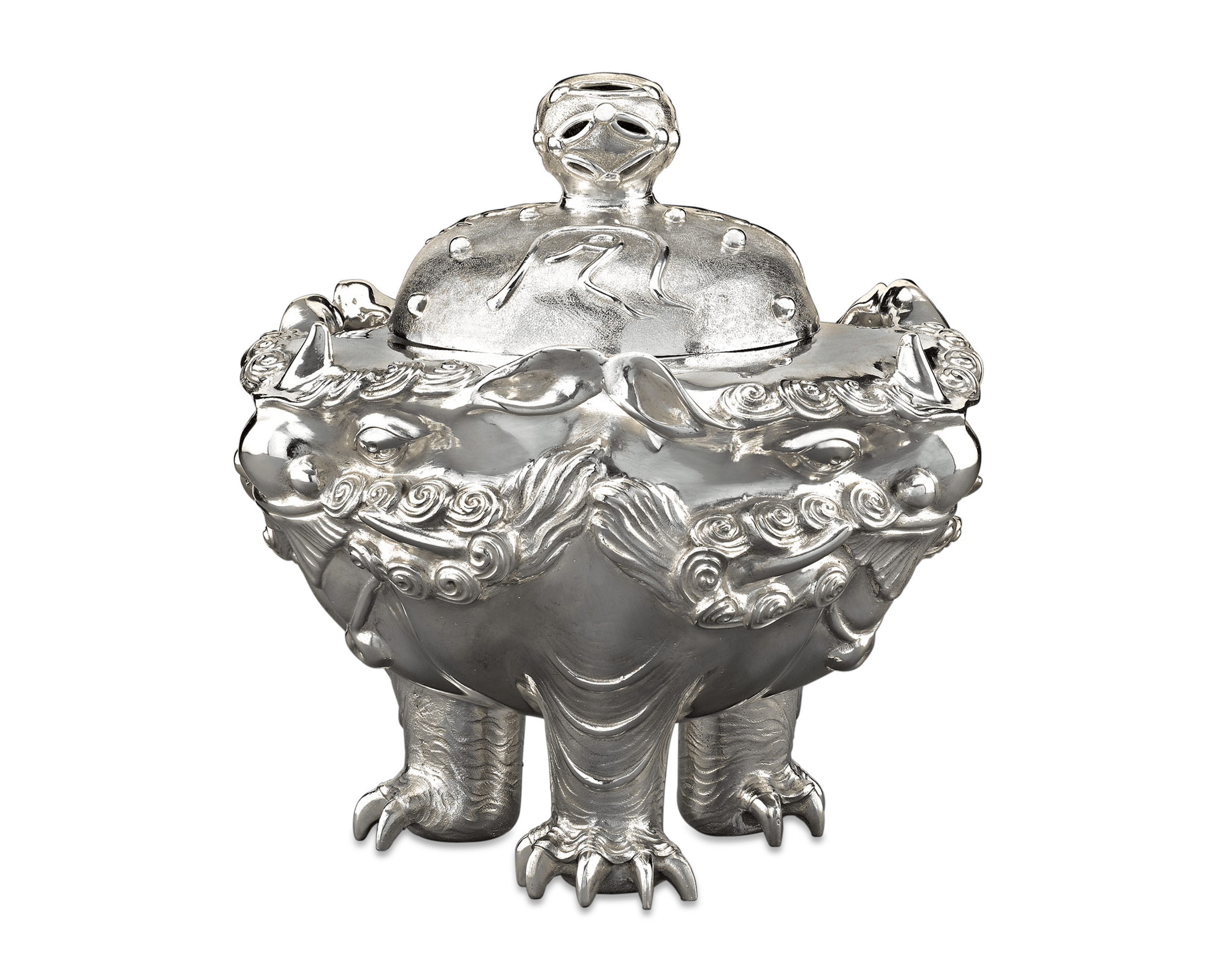 Meiji-Period Japanese Silver Censer