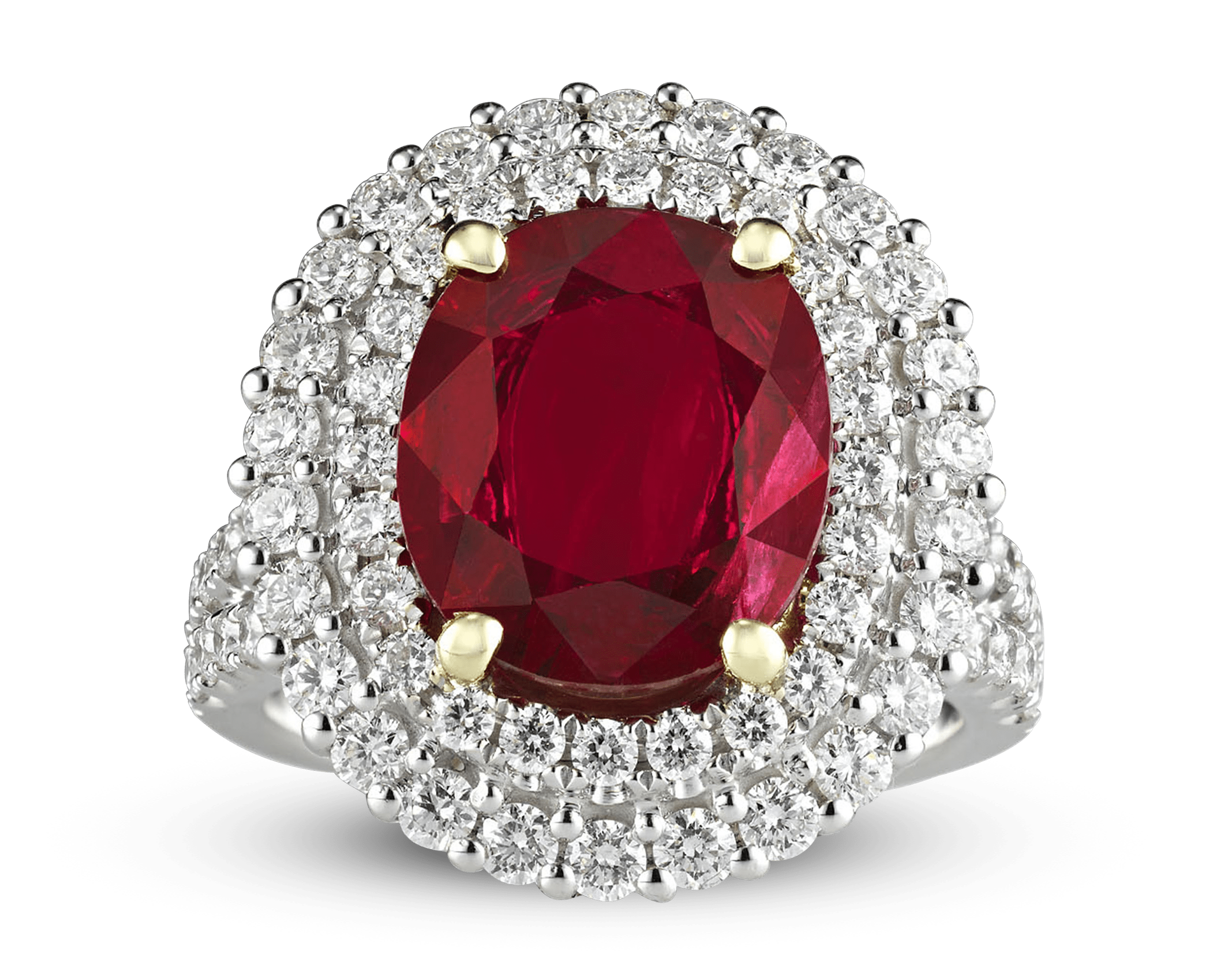 Ruby and Diamond Ring, 3.95 Carats