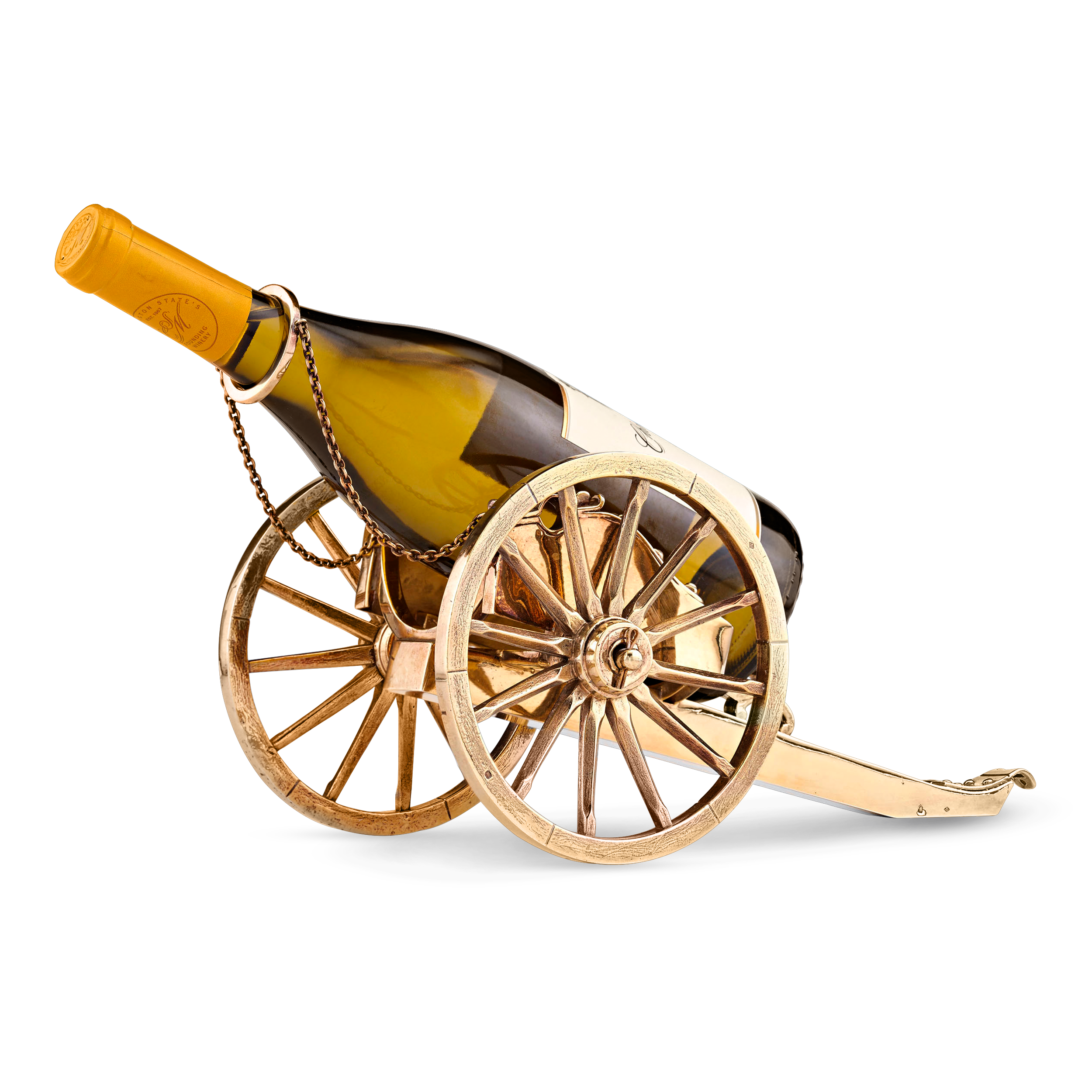 Silver Gilt French Wine Trolley