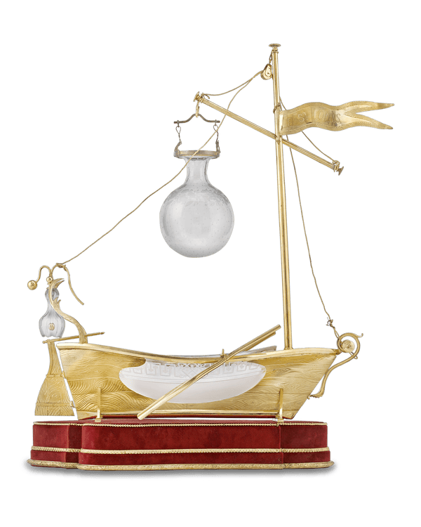 Saint Louis French Crystal Nef Centerpiece
