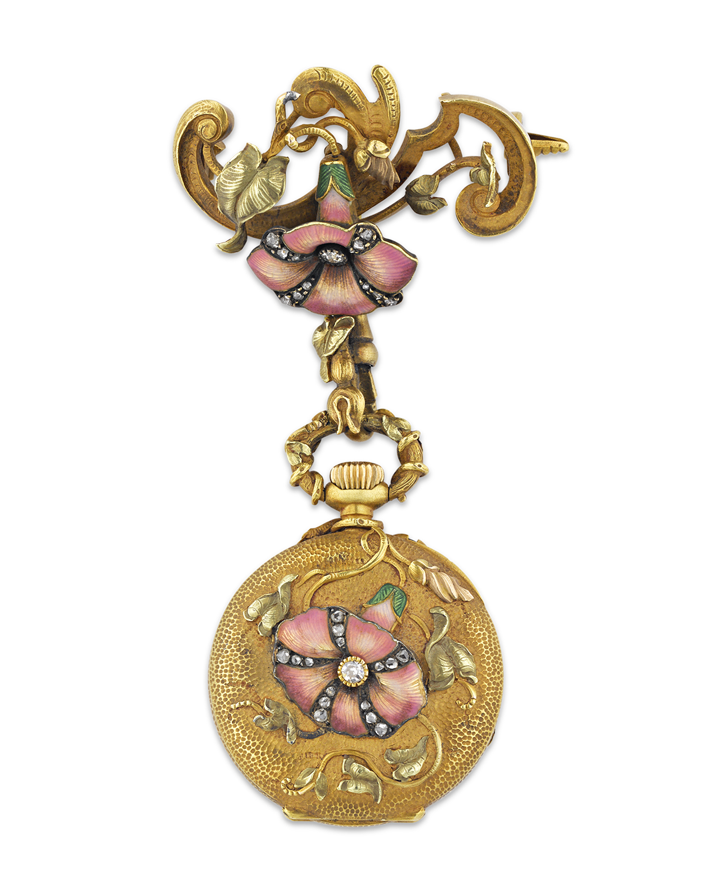 French Art Nouveau Watch Pendant