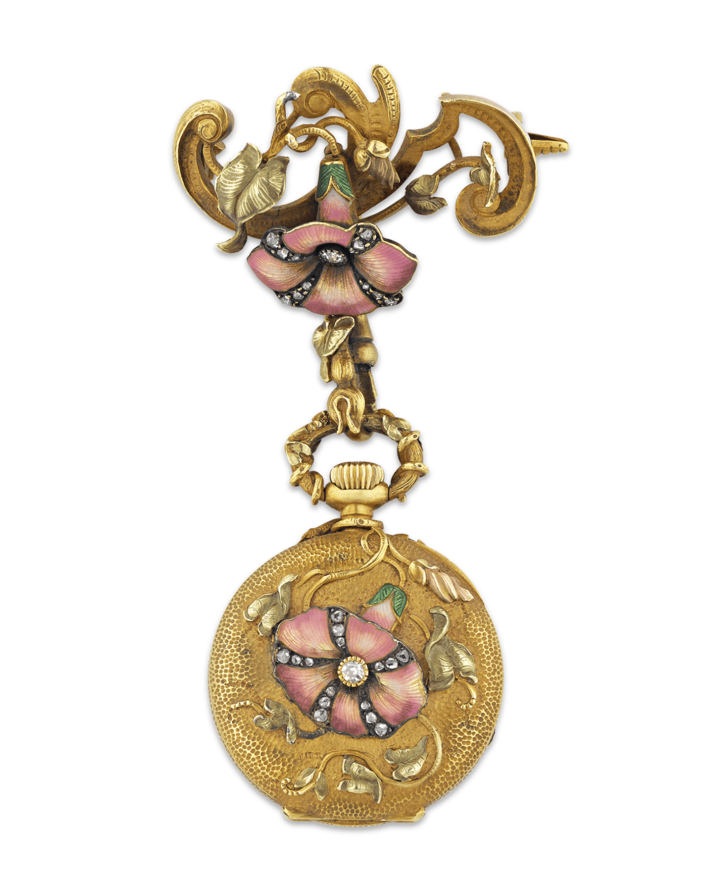 French Art Nouveau Watch Pendant