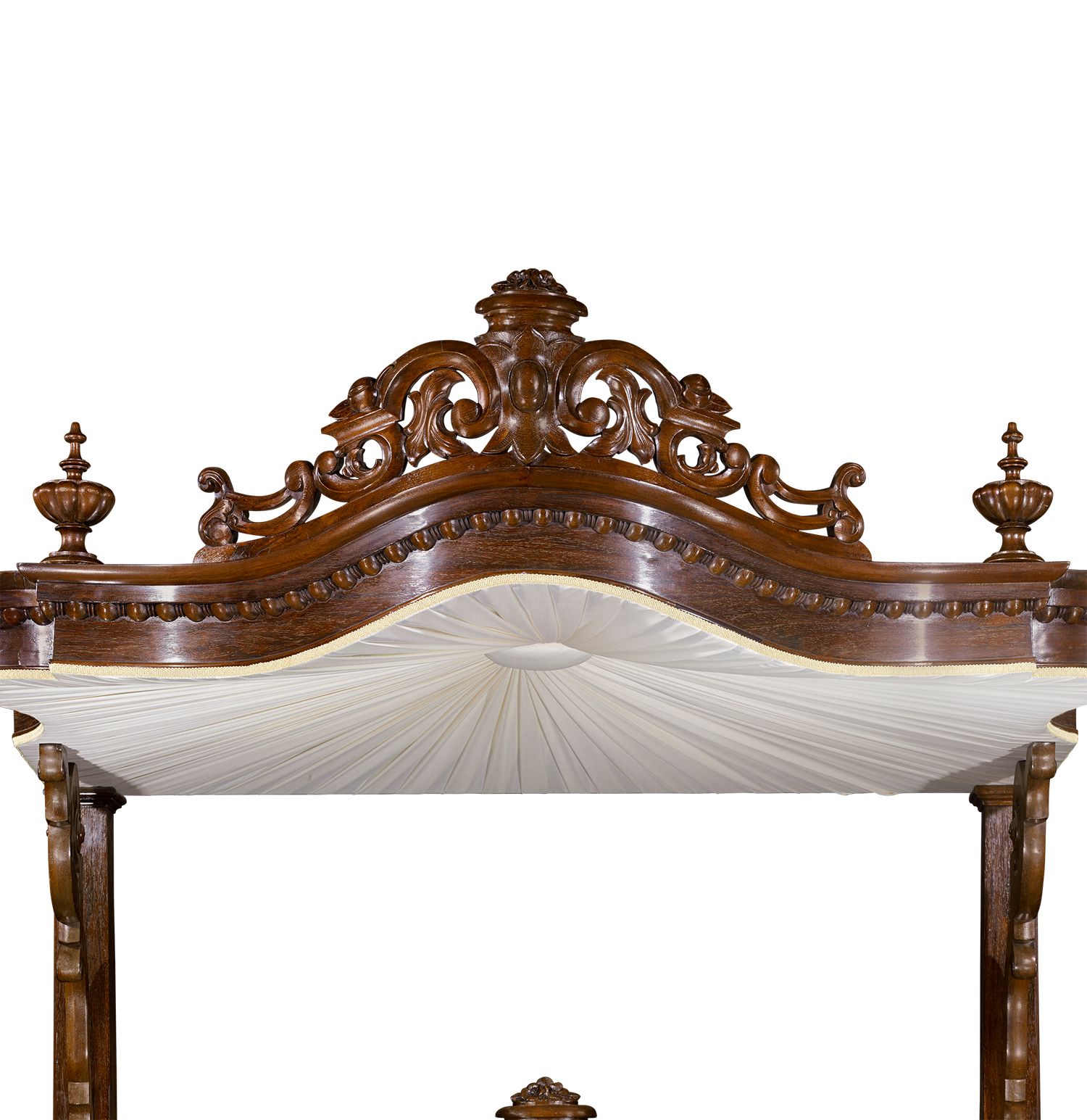 Rococo Revival Half Tester Bed