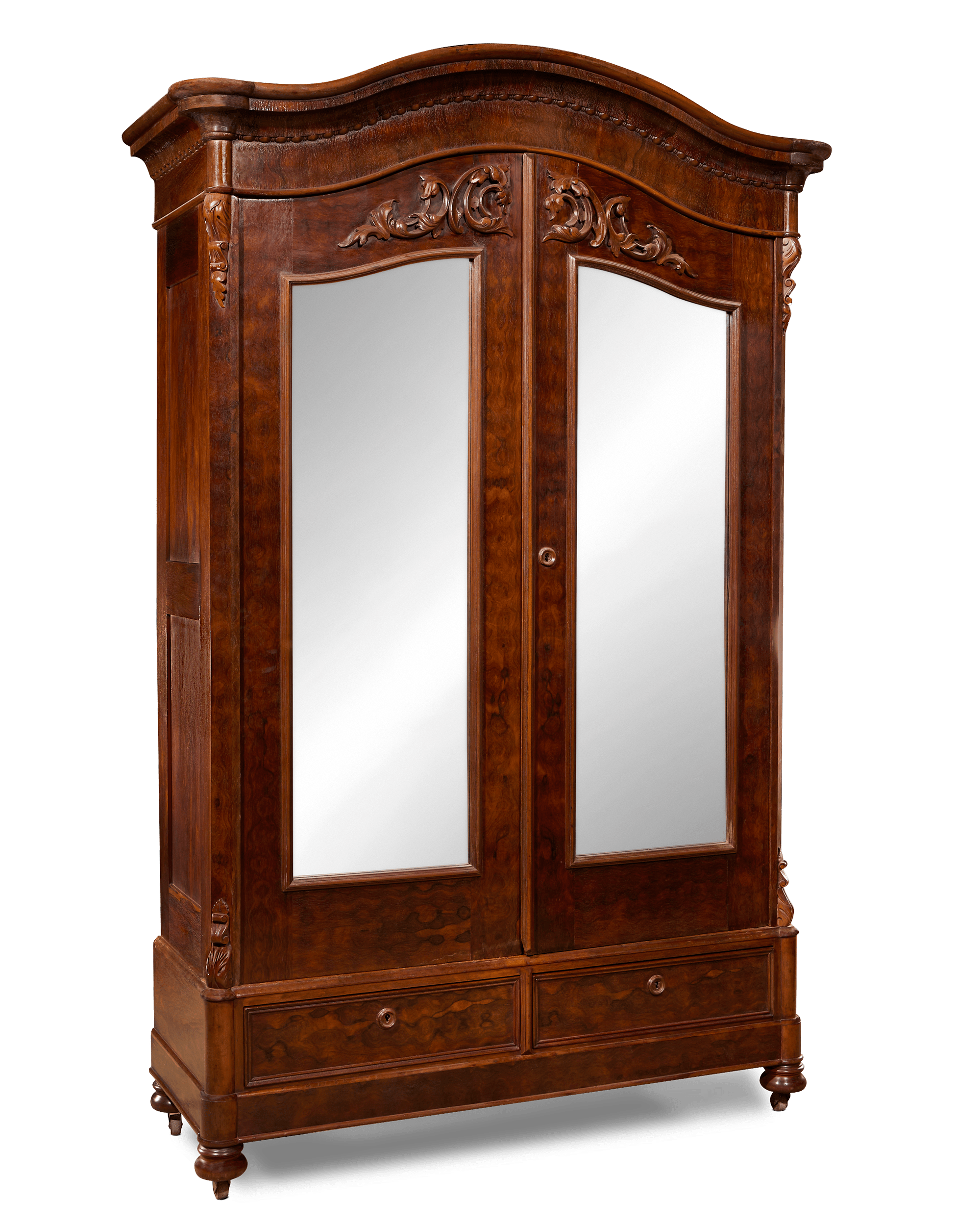 American Rococo Revival Armoire