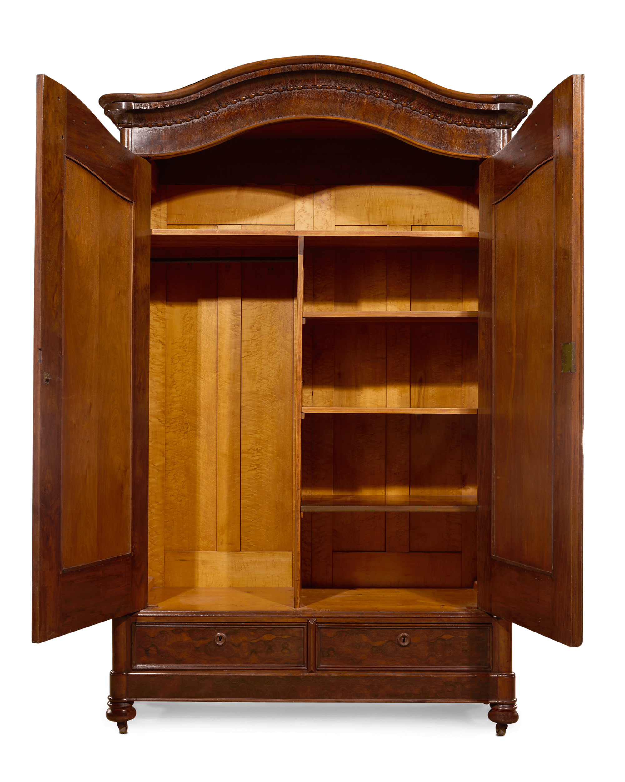 American Rococo Revival Armoire