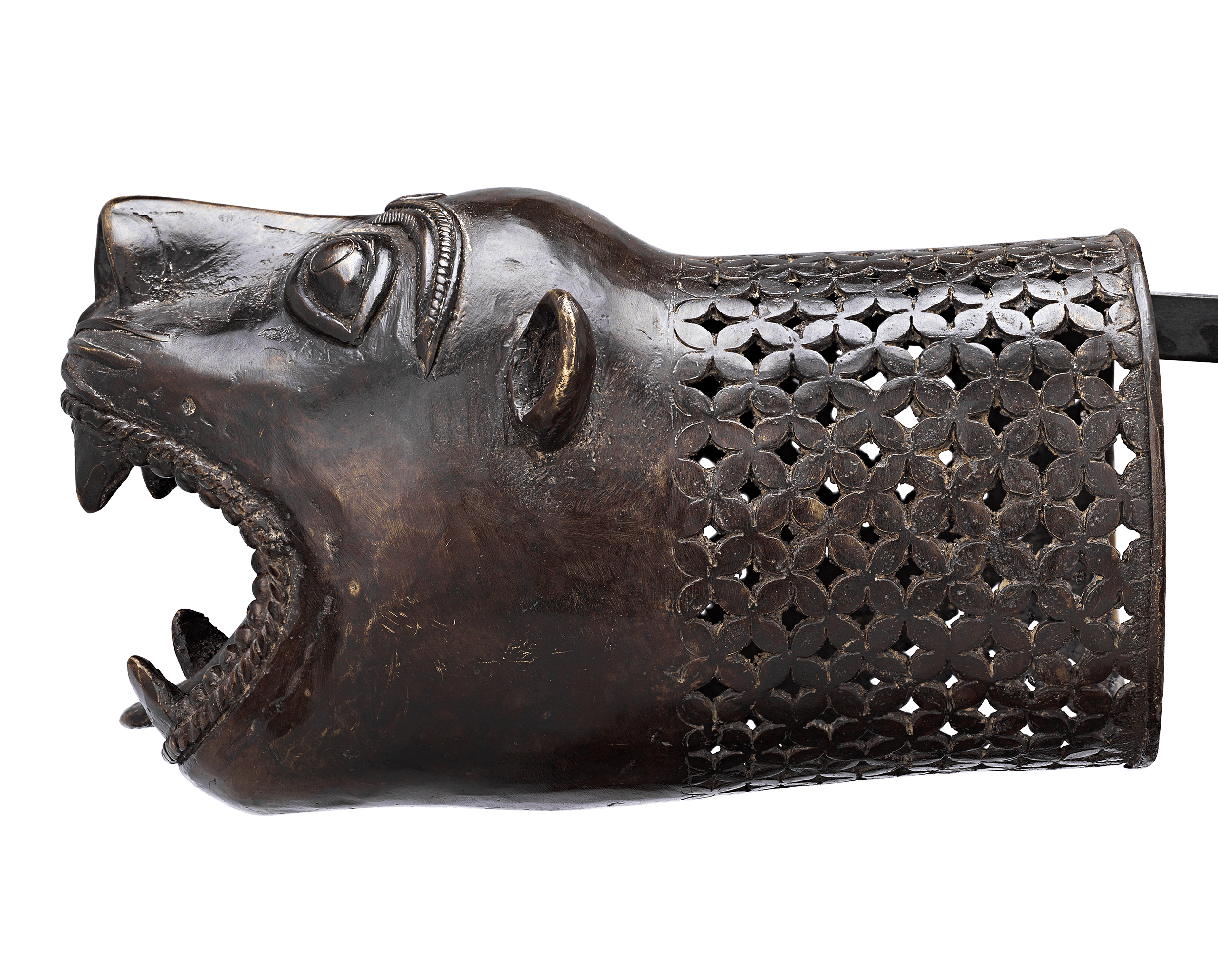 Bronze Palanquin Leopard Finial