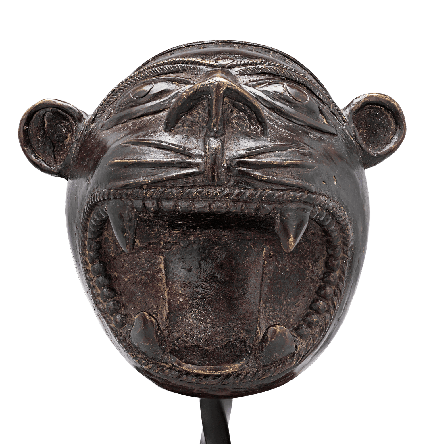 Bronze Palanquin Leopard Finial