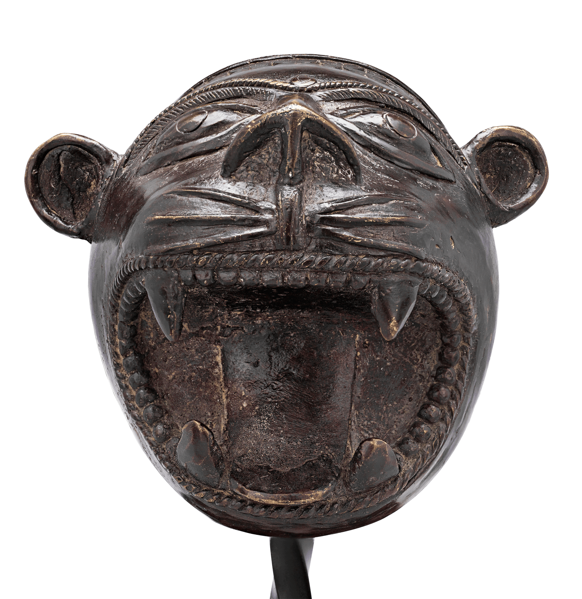Bronze Palanquin Leopard Finial