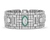 Art Deco Diamond and Emerald Bracelet, 40.00 Carats