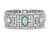 Art Deco Diamond and Emerald Bracelet, 40.00 Carats