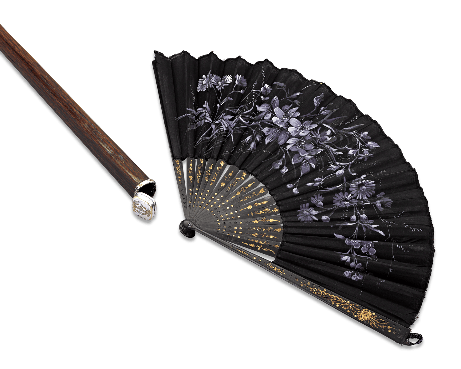 English Ladies' Fan Cane