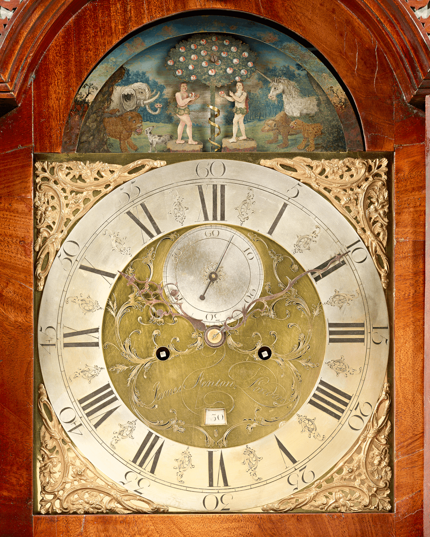 George III Adam and Eve Automaton Longcase Clock