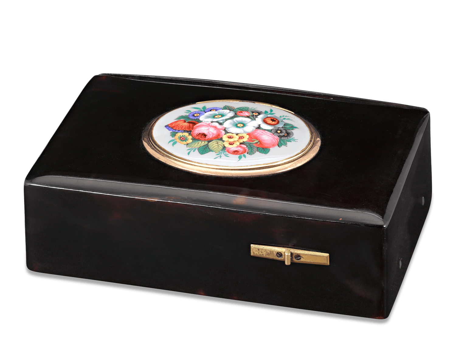 Bruguier Tortoiseshell Swiss Fusée Singing Bird Box