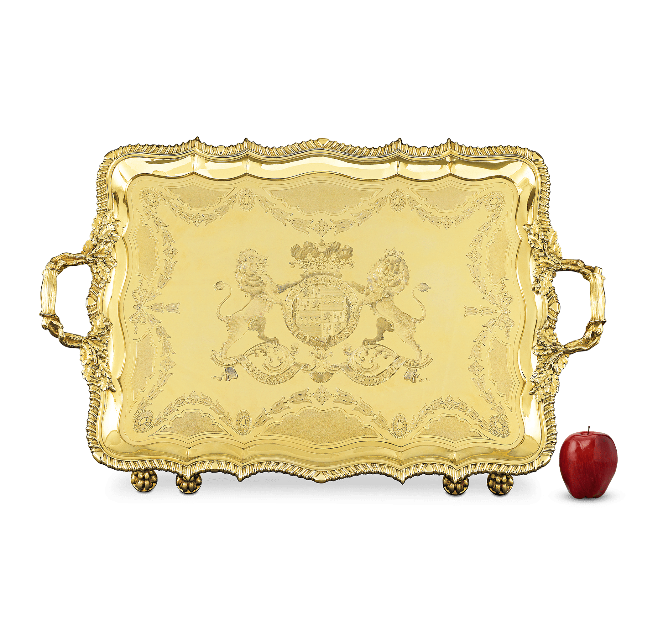 Regency Silver Gilt Tray by Rundell and Jackson