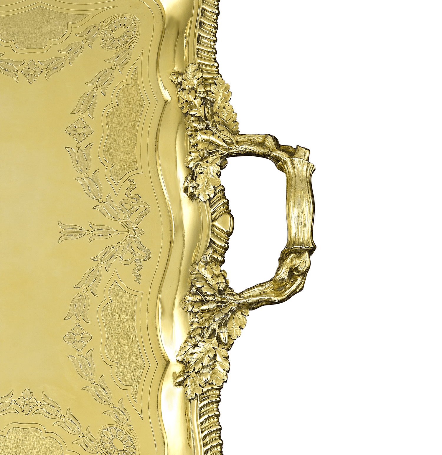 Regency Silver Gilt Tray by Rundell and Jackson