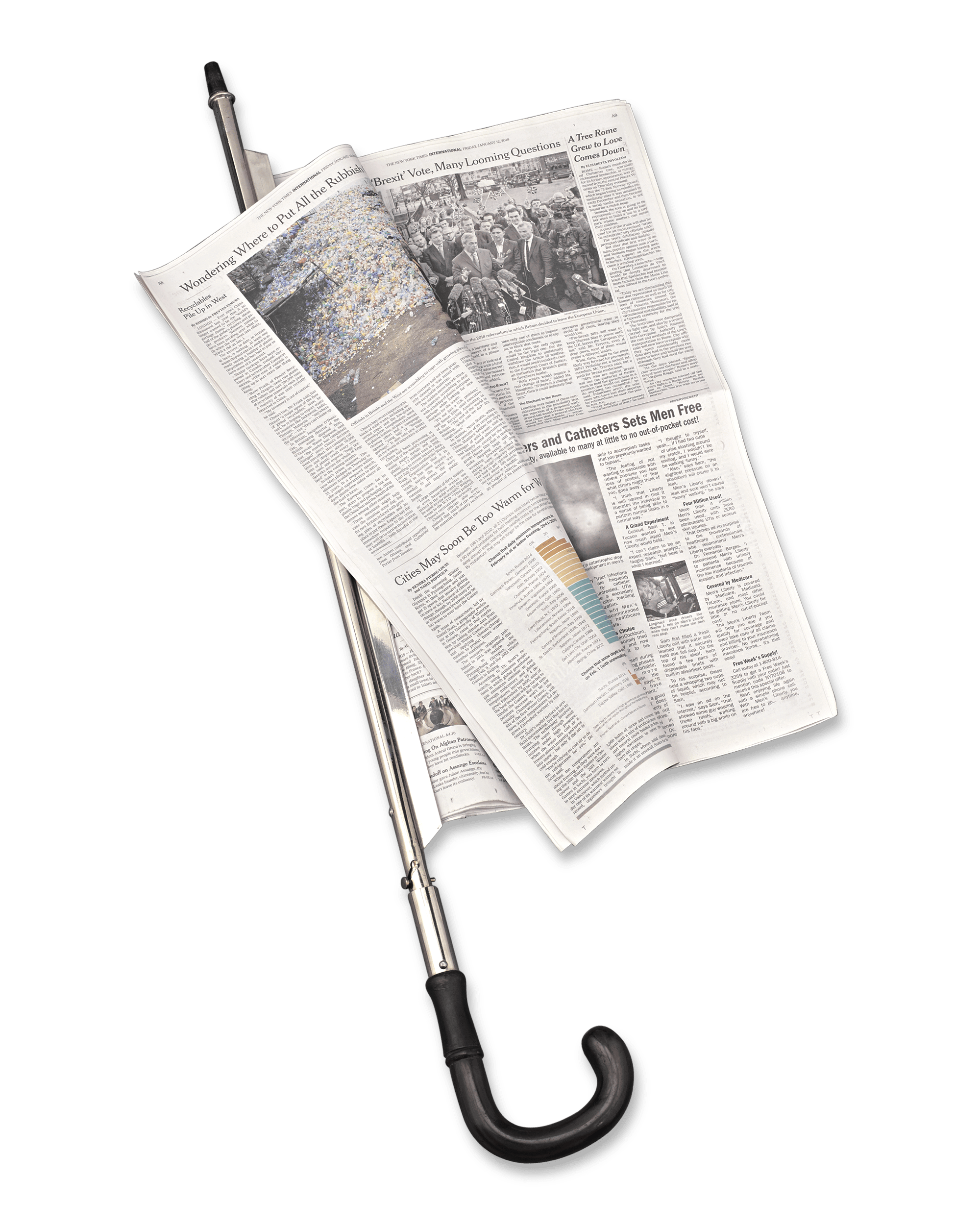 Newspaper Holder Cane