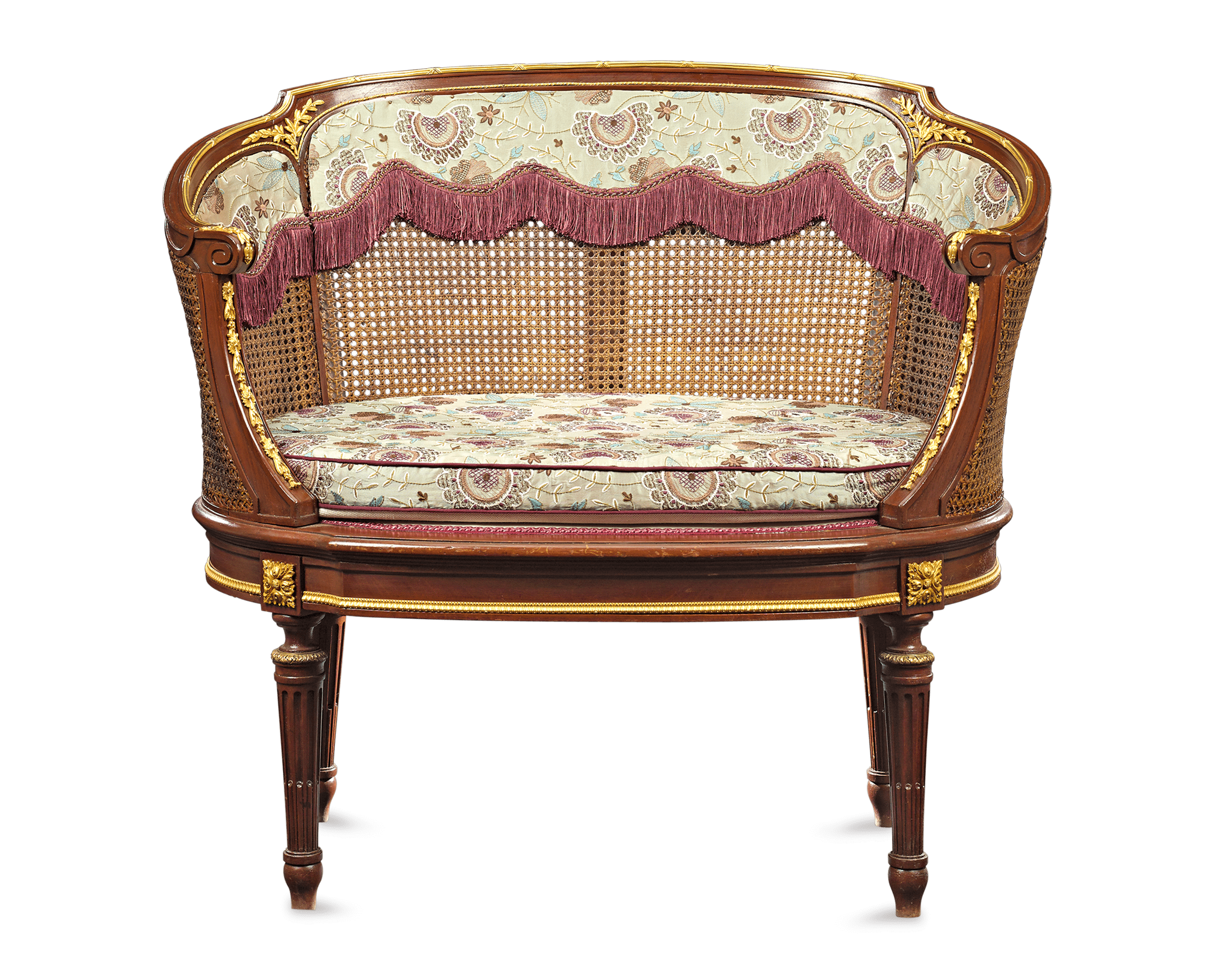 Louis XV-Style French Caned Settees