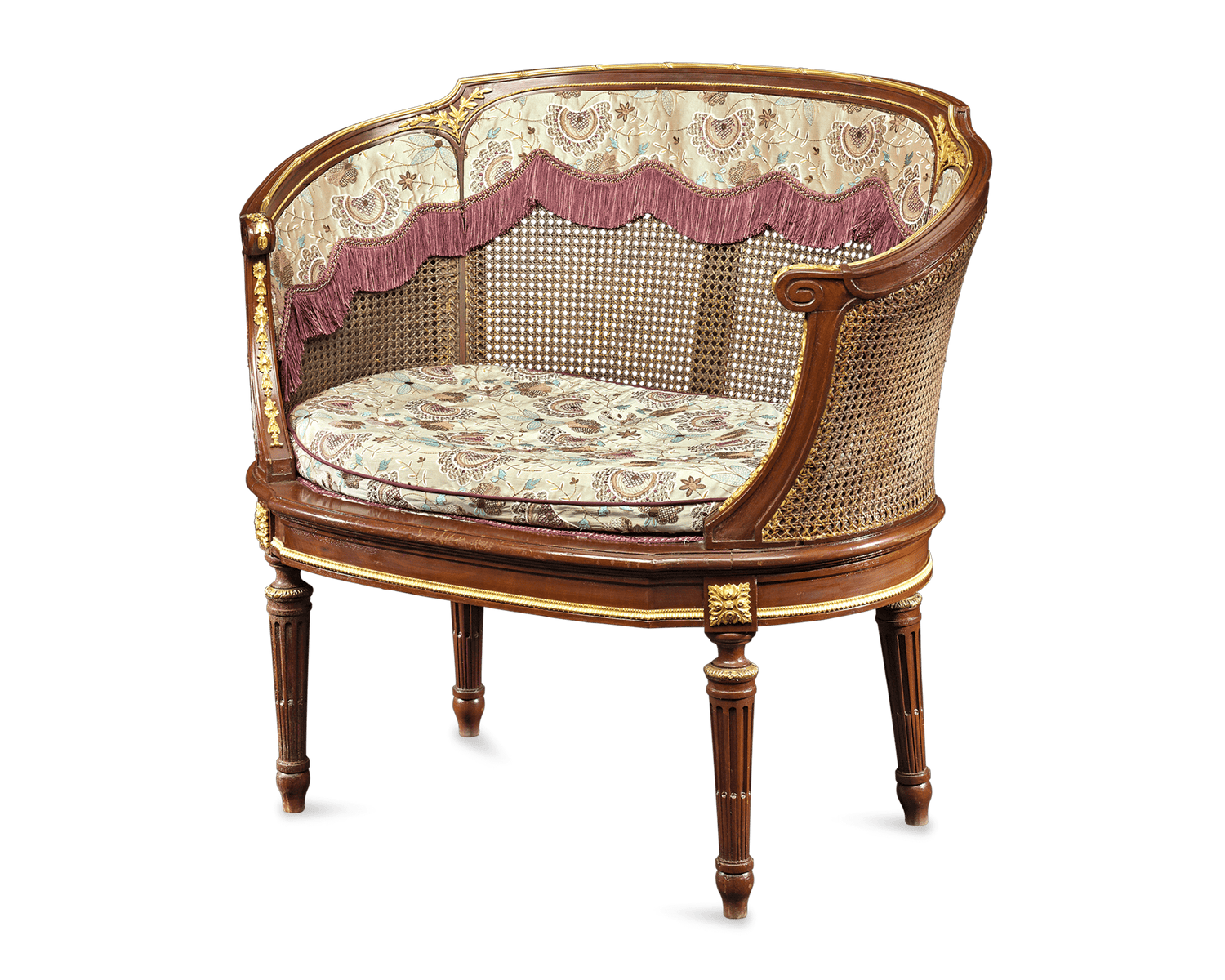 Louis XV-Style French Caned Settees