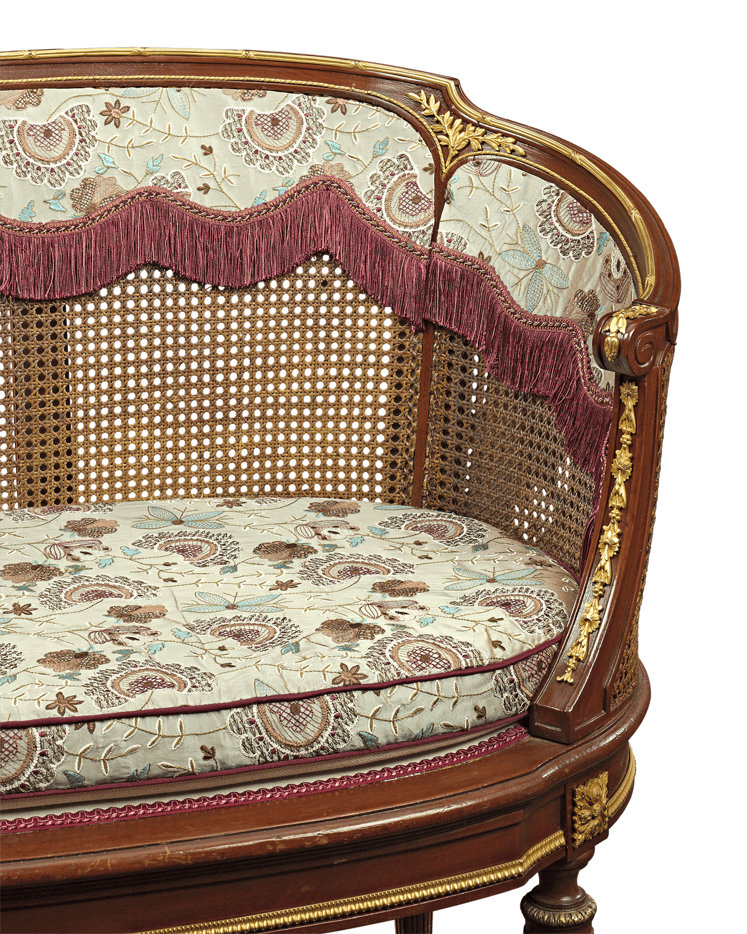 Louis XV-Style French Caned Settees