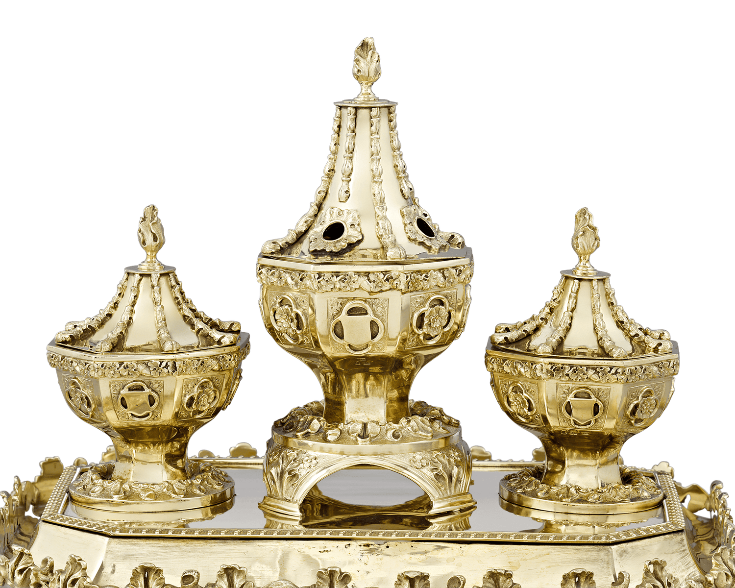 Silver Gilt Inkstand by William Bateman II