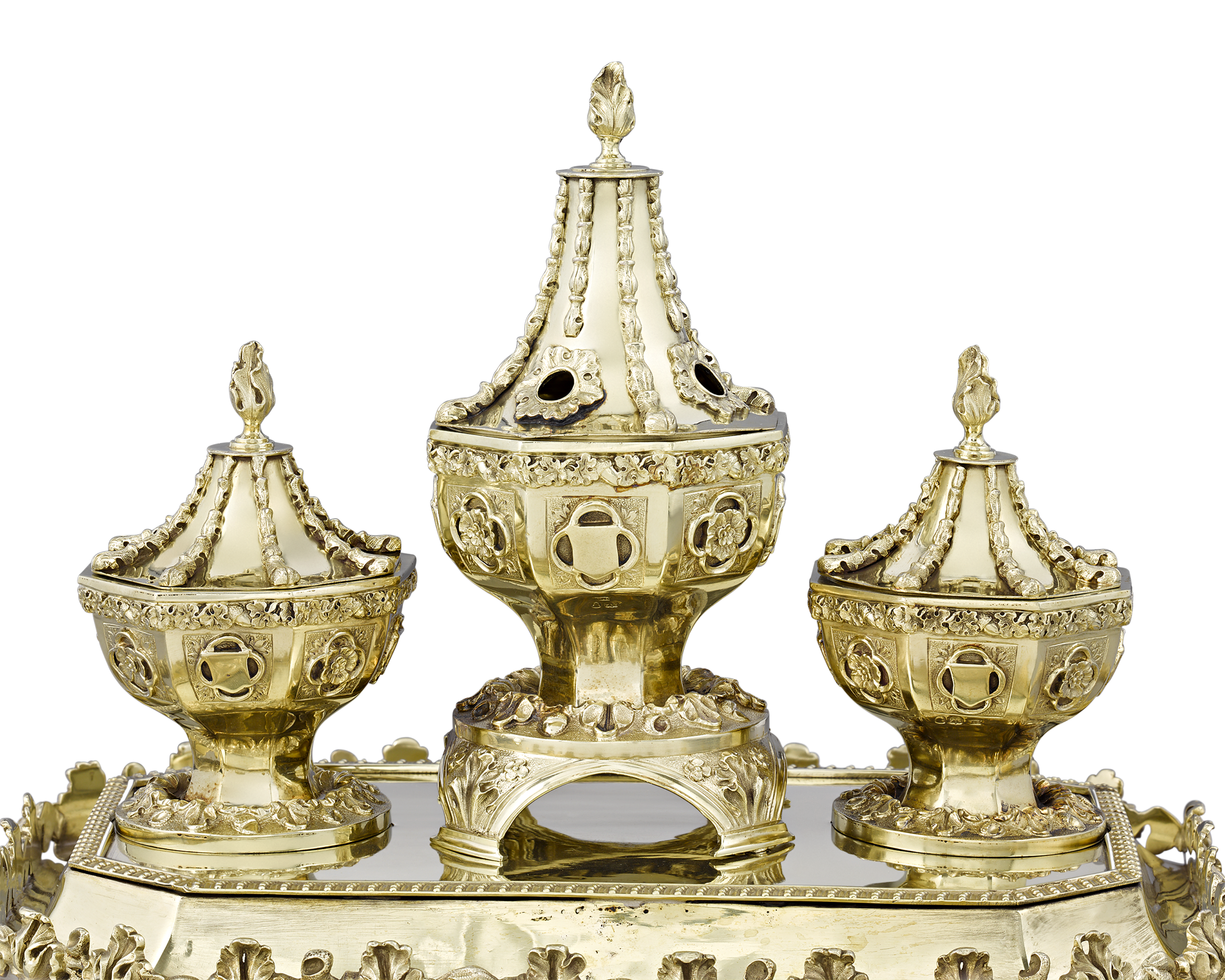 Silver Gilt Inkstand by William Bateman II