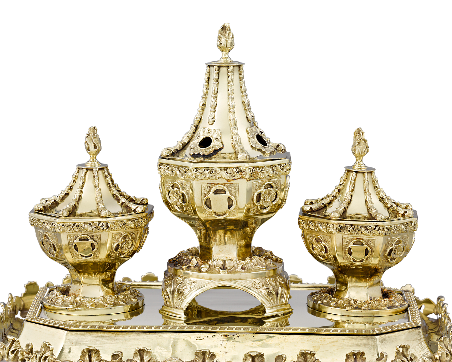 Silver Gilt Inkstand by William Bateman II