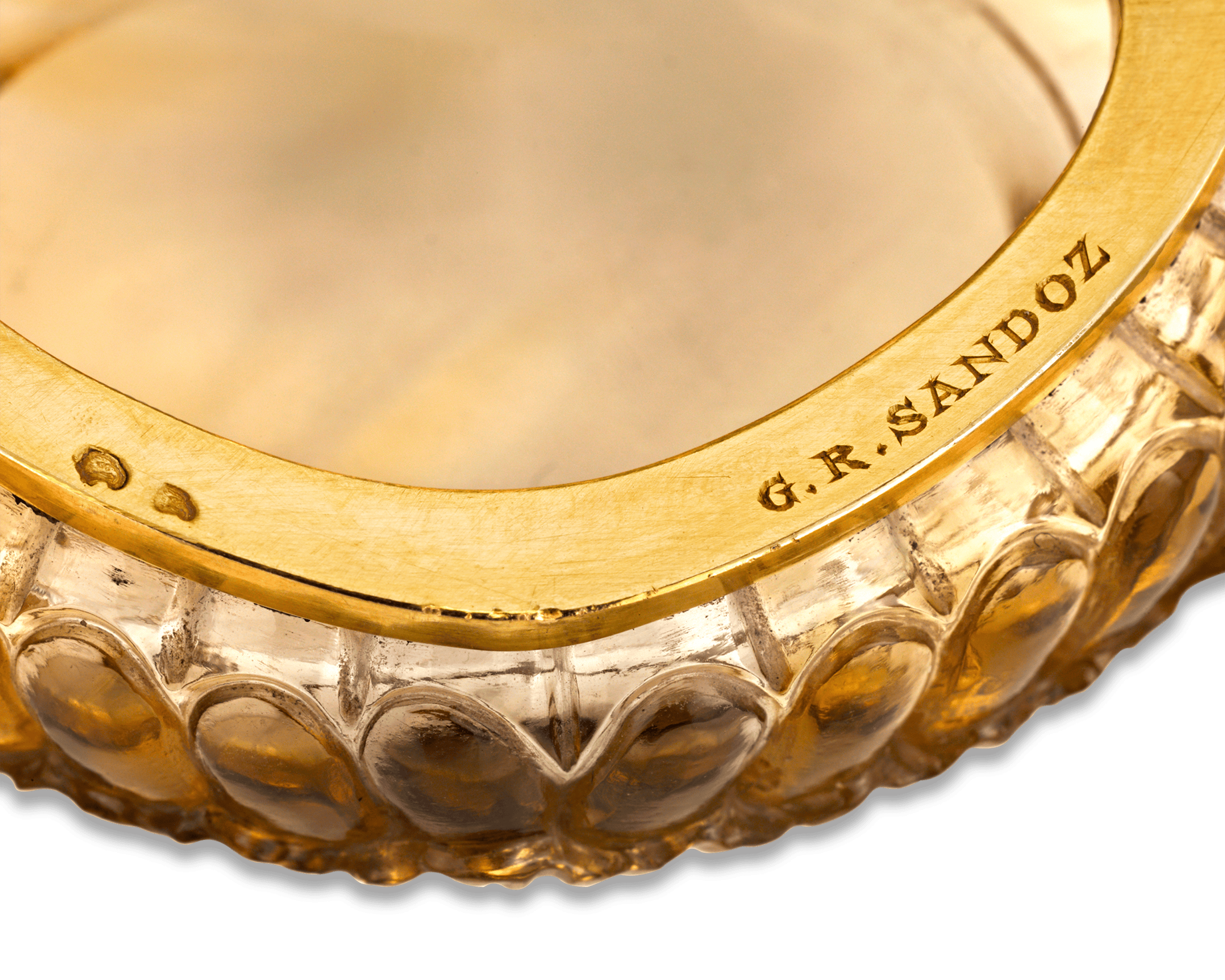 Carved Citrine Box