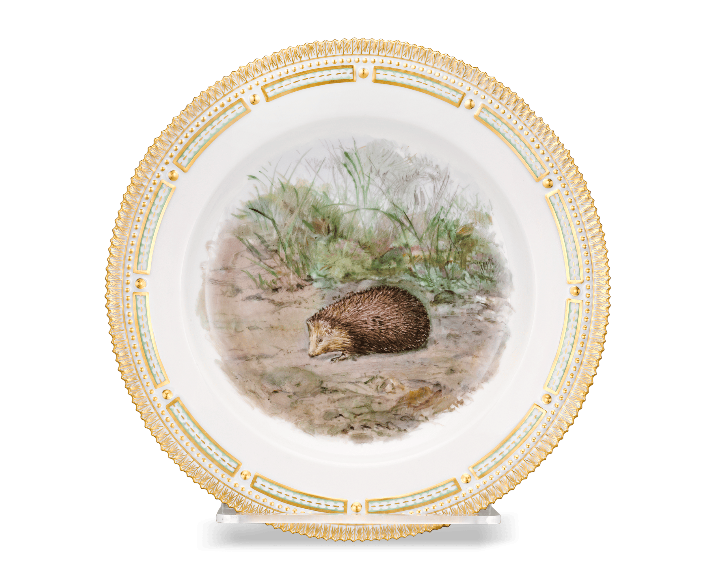 Flora Danica Hedgehog Dinner Plate
