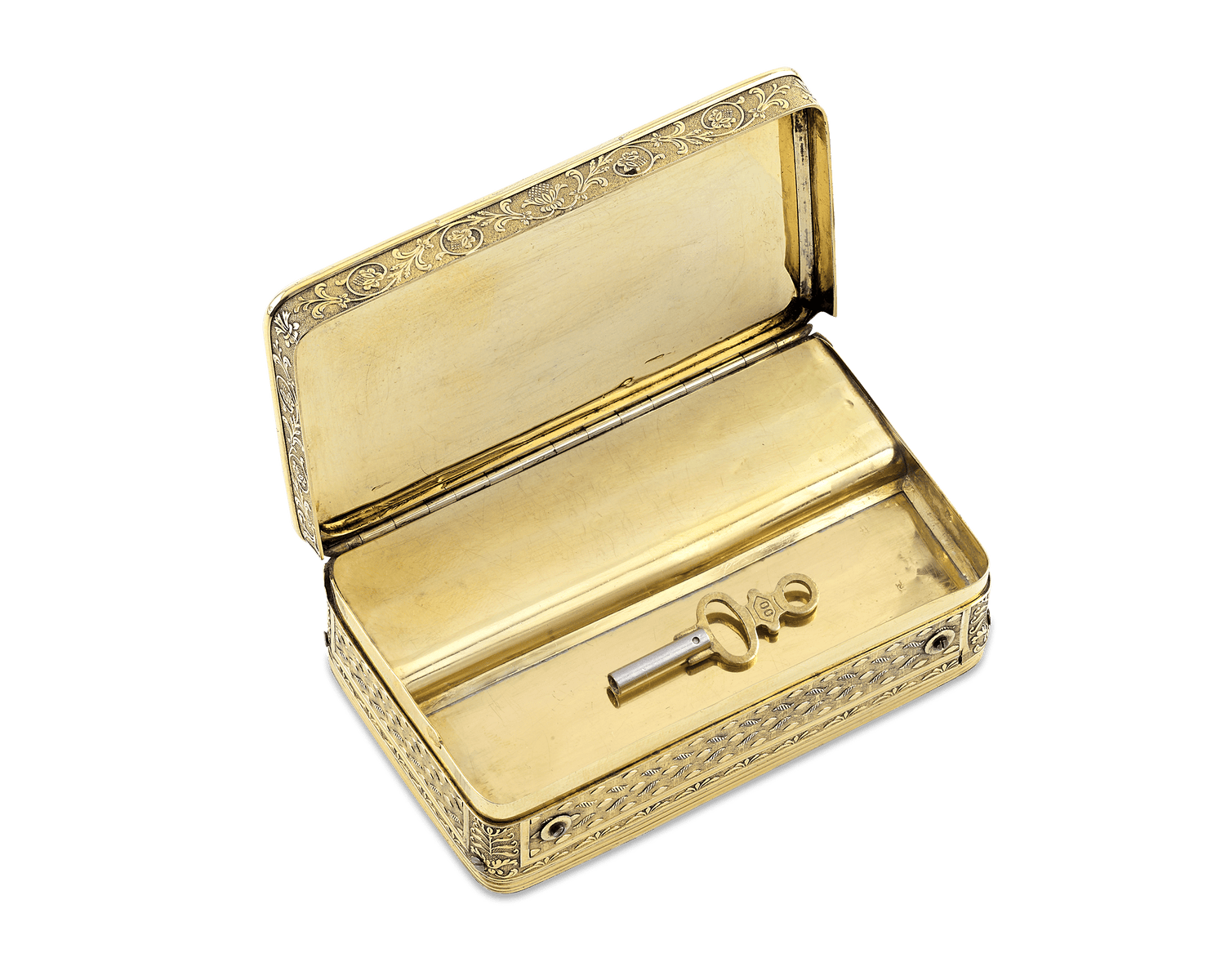 Silver-Gilt Musical Snuff Box by François Nicole