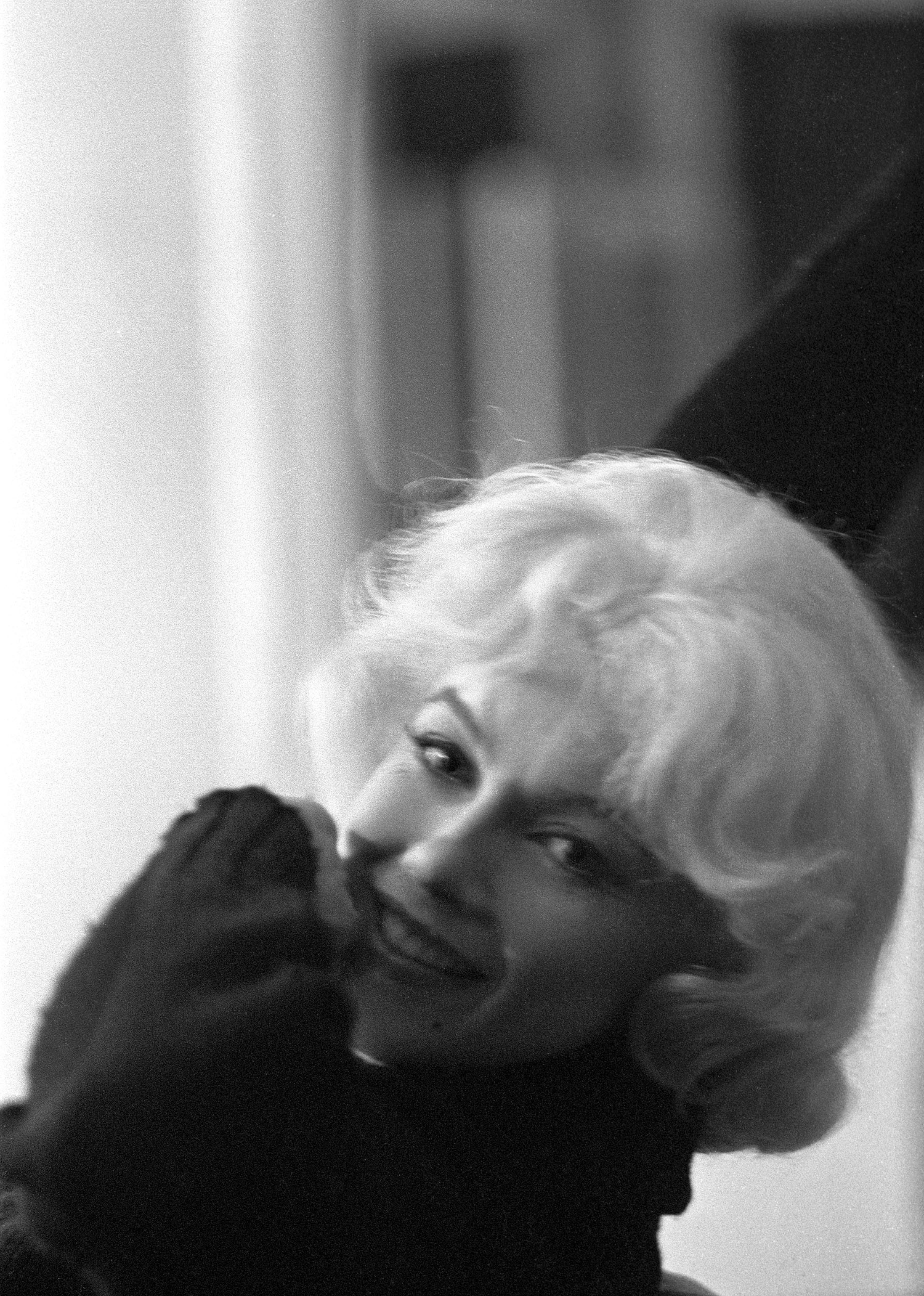 Marilyn Monroe Photograph in Black Sweater by Lawrence Schiller, 22/75