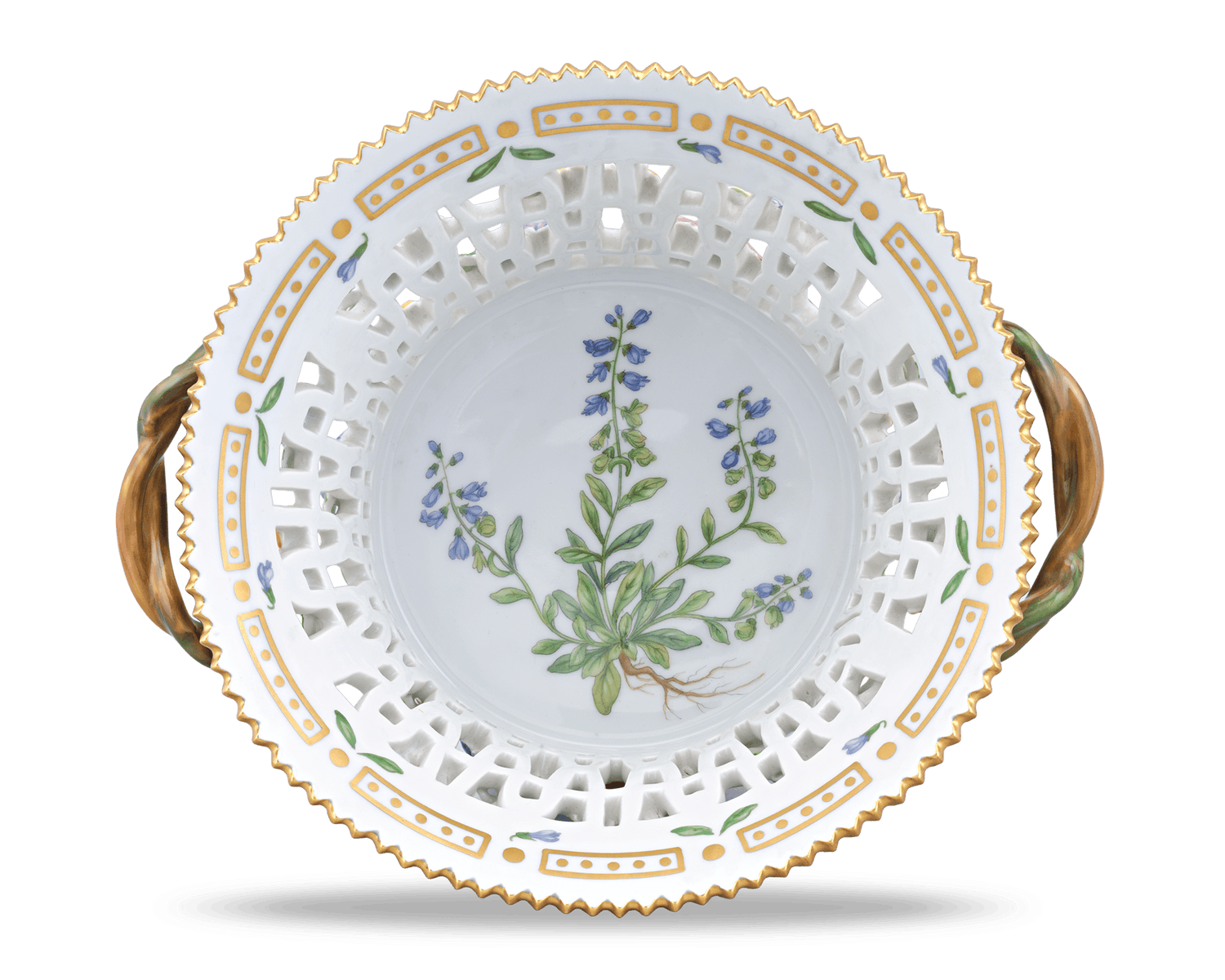 Flora Danica Pierced Porcelain Basket by Royal Copenhagen