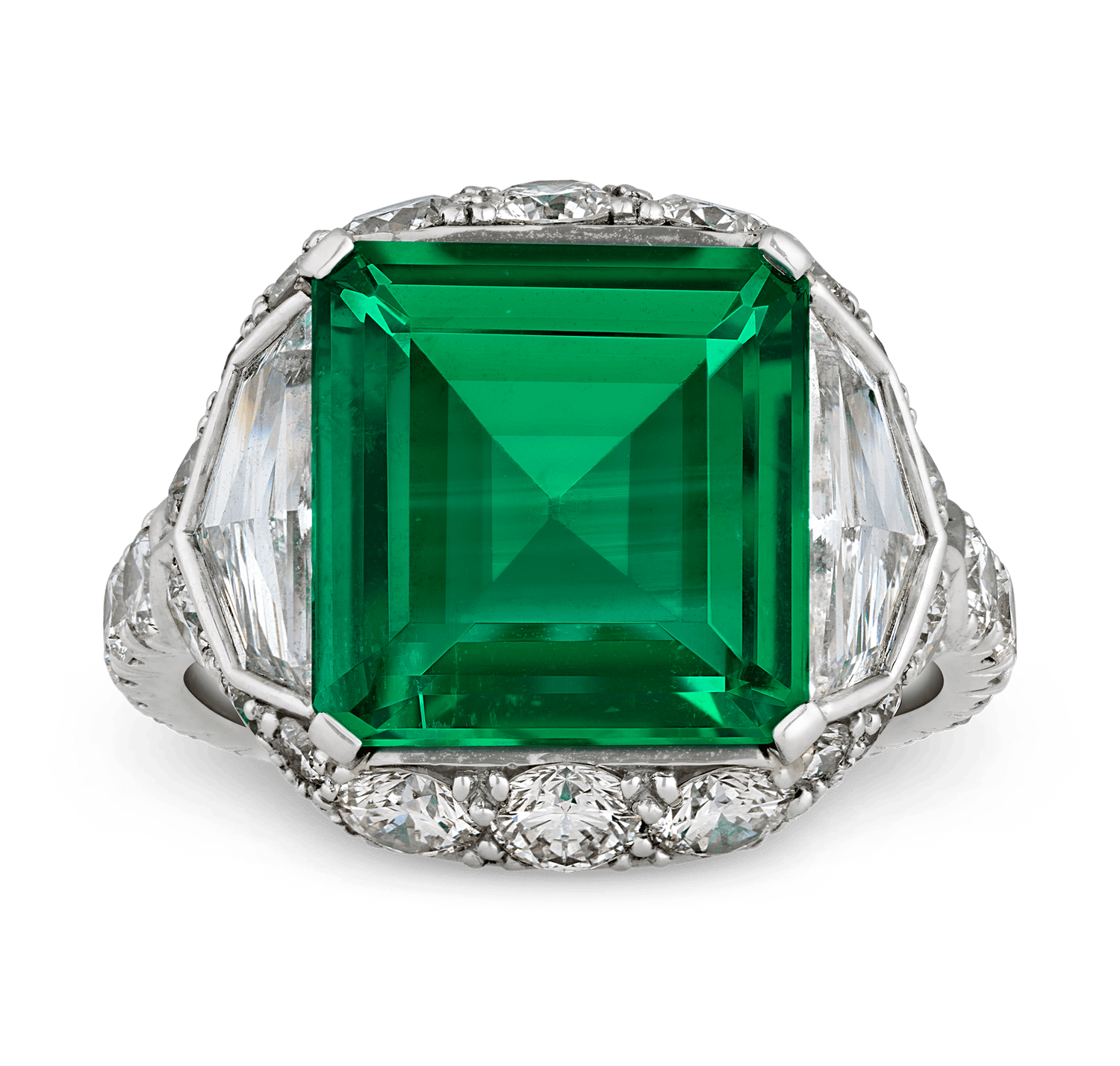 Colombian Emerald Ring, Untreated, 4.17 Carats