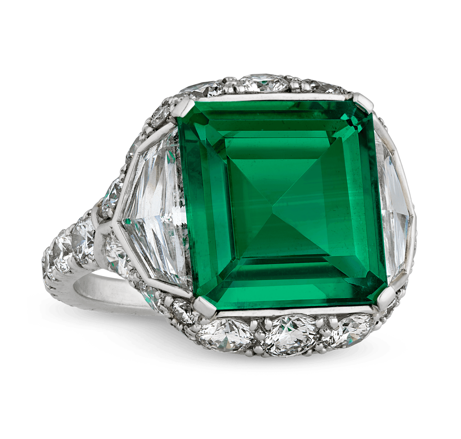 Colombian Emerald Ring, Untreated, 4.17 Carats