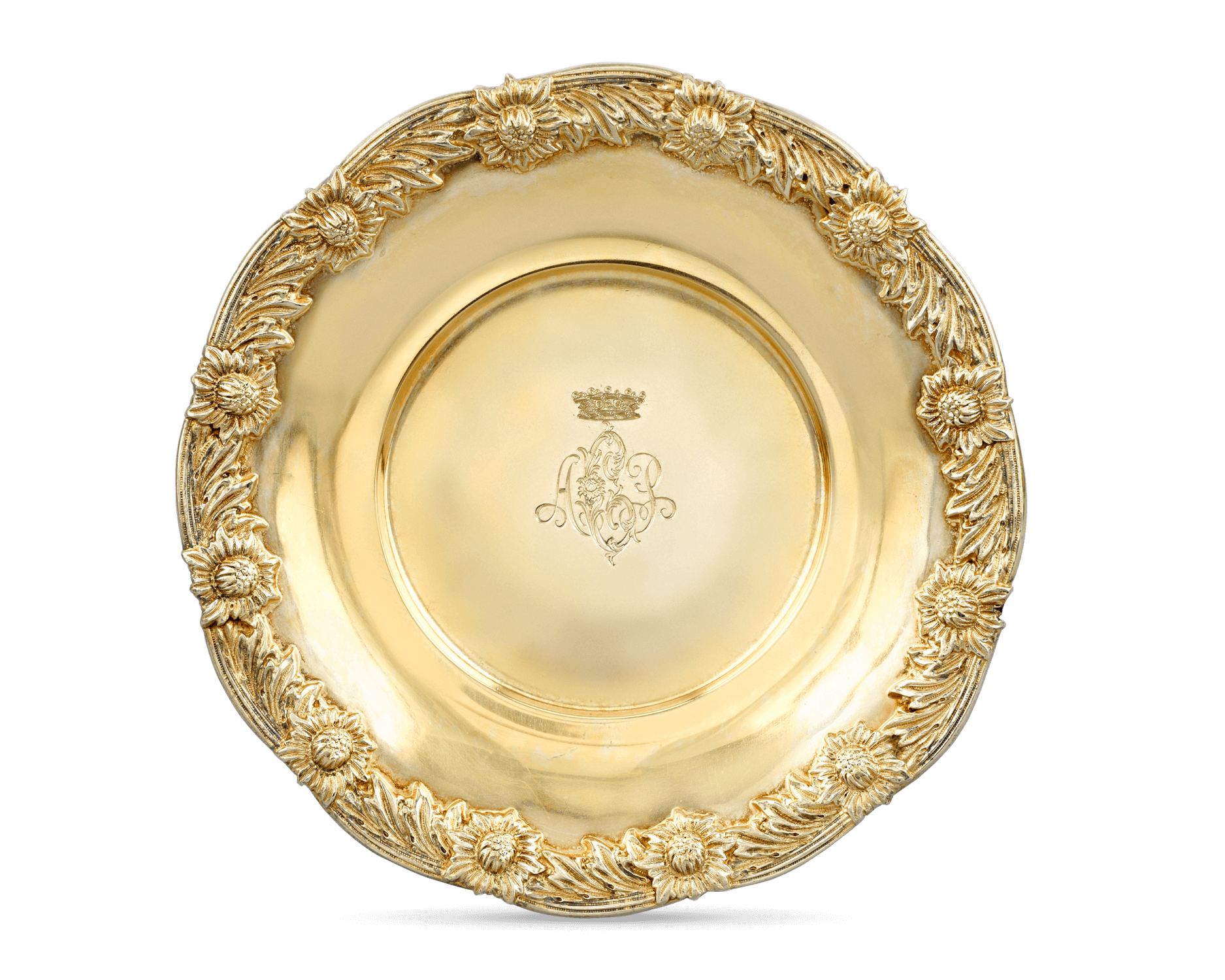 Royal Chrysanthemum Silver Gilt Bouillon Cups by Tiffany & Co.