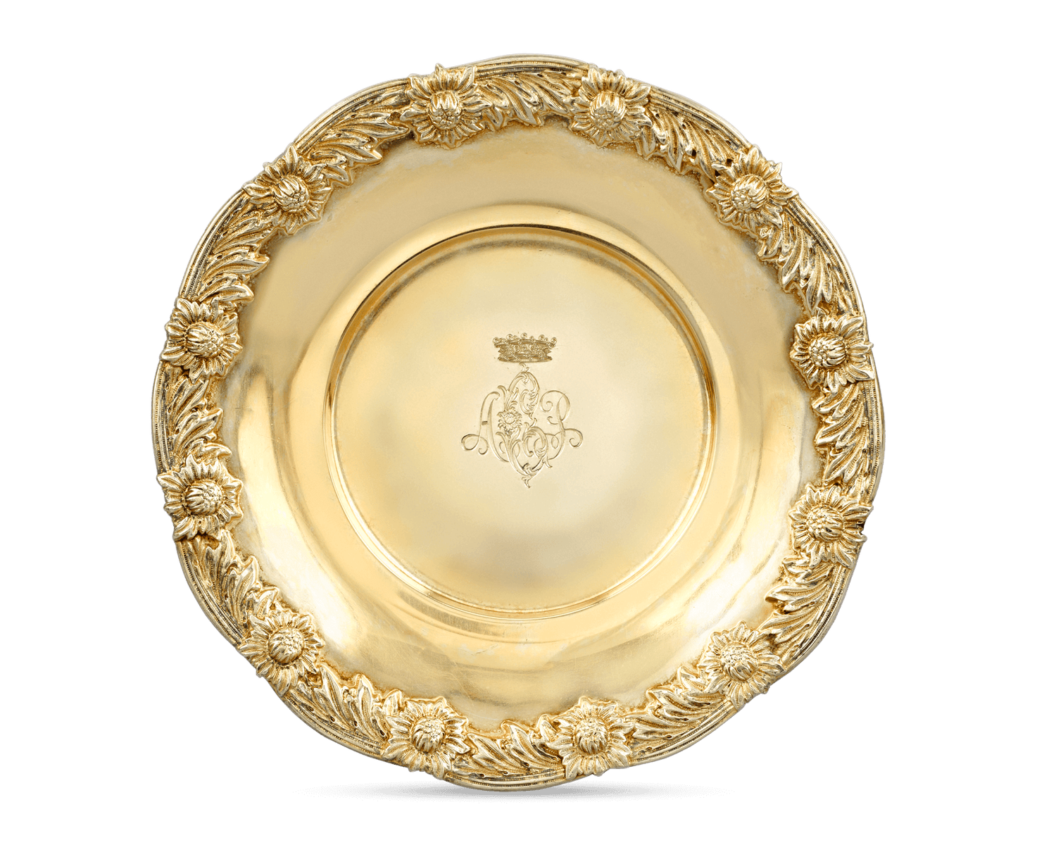 Royal Chrysanthemum Silver Gilt Bouillon Cups by Tiffany & Co.